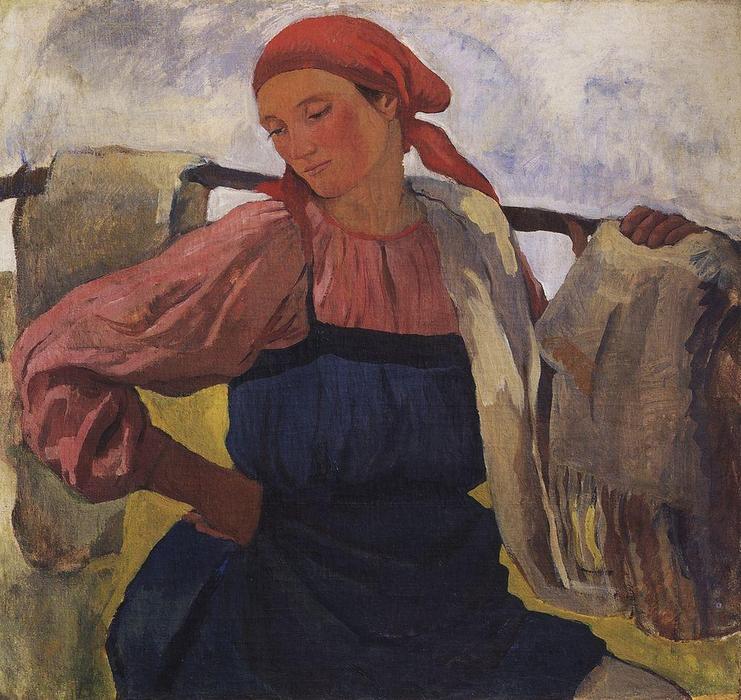 Peasant Woman (with Rocker) — Zinaida Serebriakova