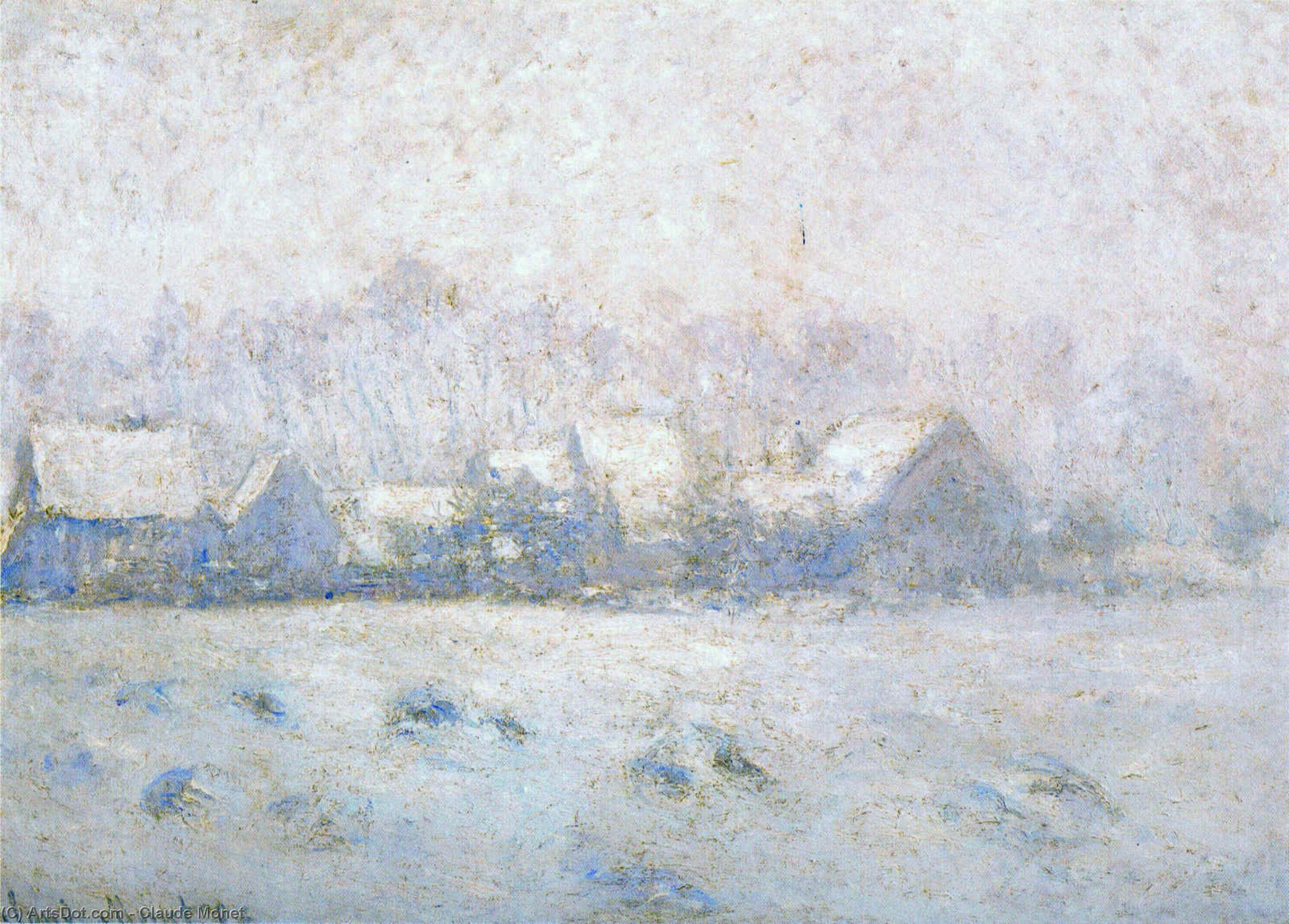 Snow Effect, Giverny — クロード・モネ