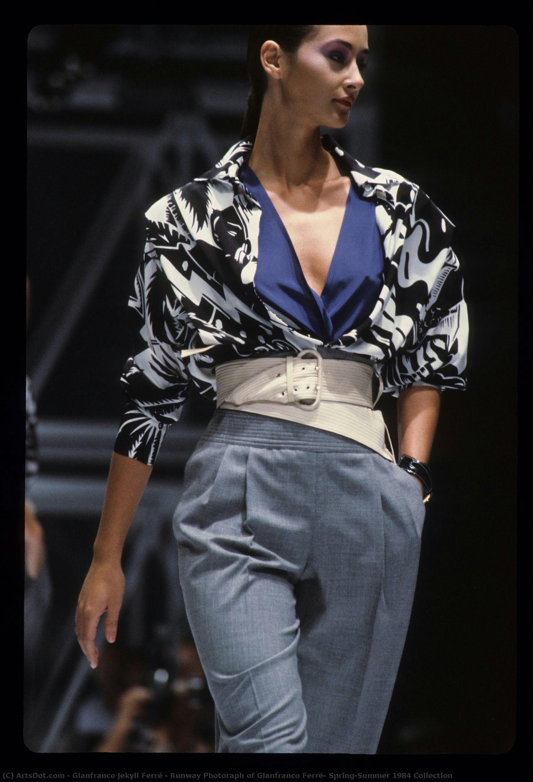 Runway Photoraph Of Gianfranco Ferré, Spring/summer 1984 Collection — Gianfranco Jekyll Ferré