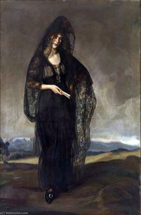 Carmen Bermejillo Con Mantilla — Jose Maria Lopez Mezquita
