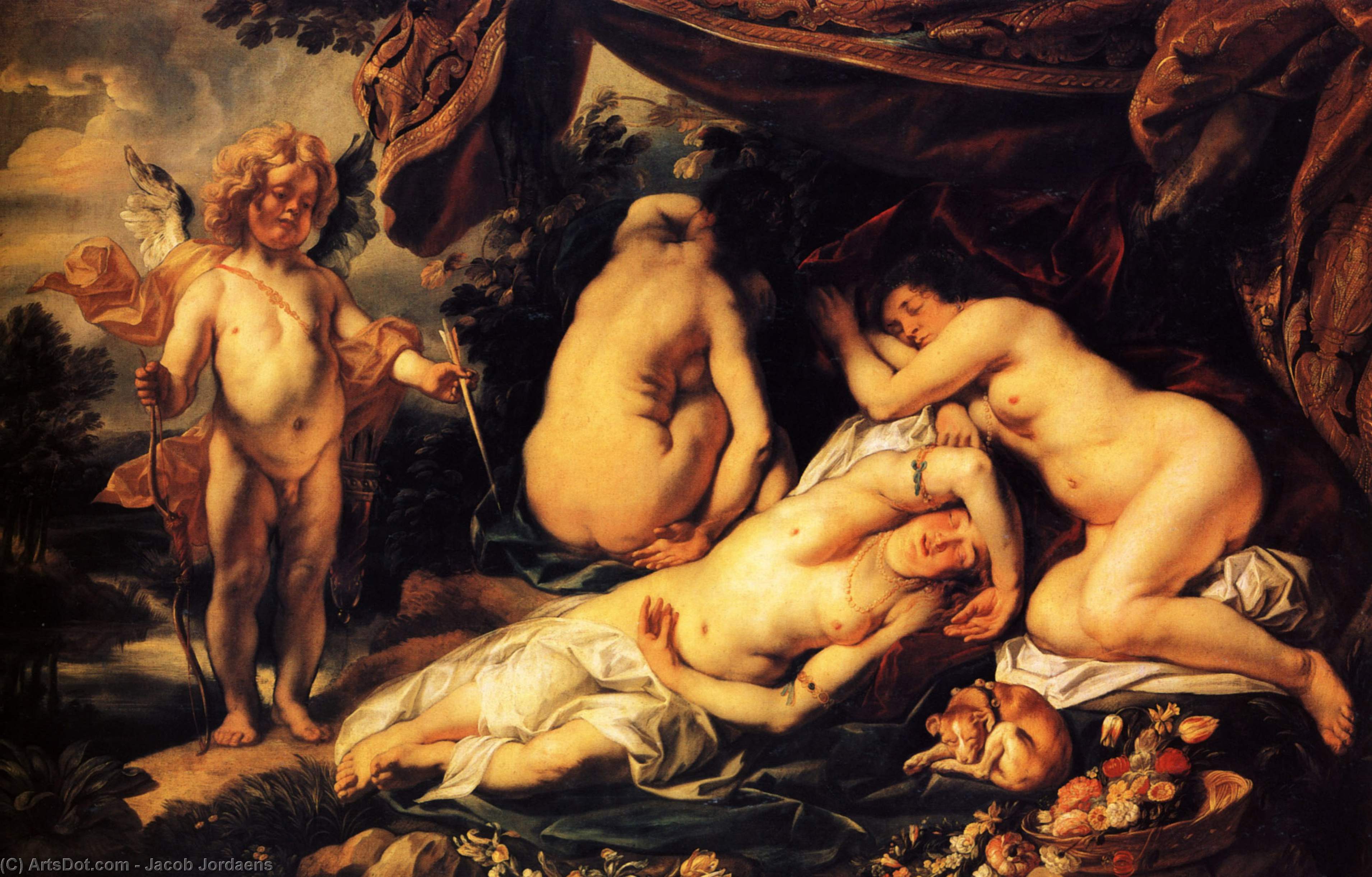 Love Of Cupid And Psyche — Jacob Jordaens