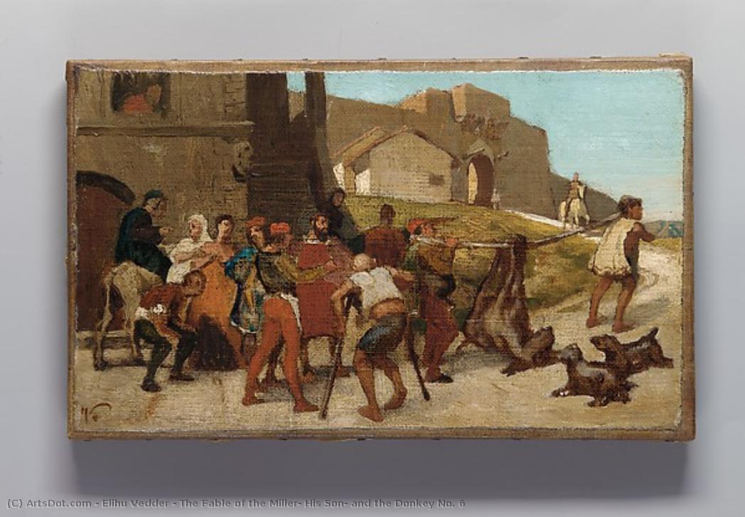 The Fable Of The Miller, His Son, And The Donkey No. 6 — Elihu Vedder