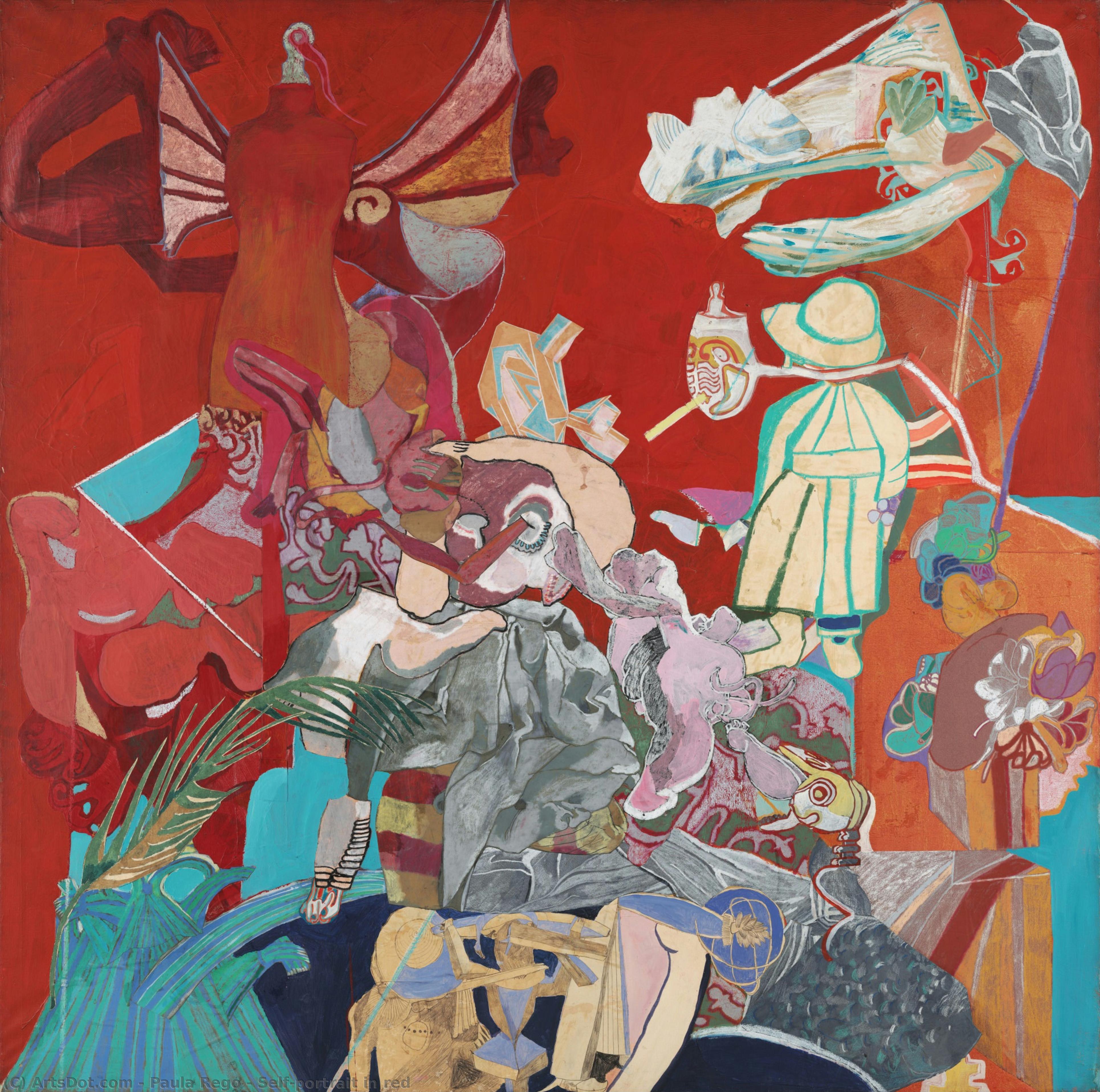 Self-portrait In Red — Paula Rego