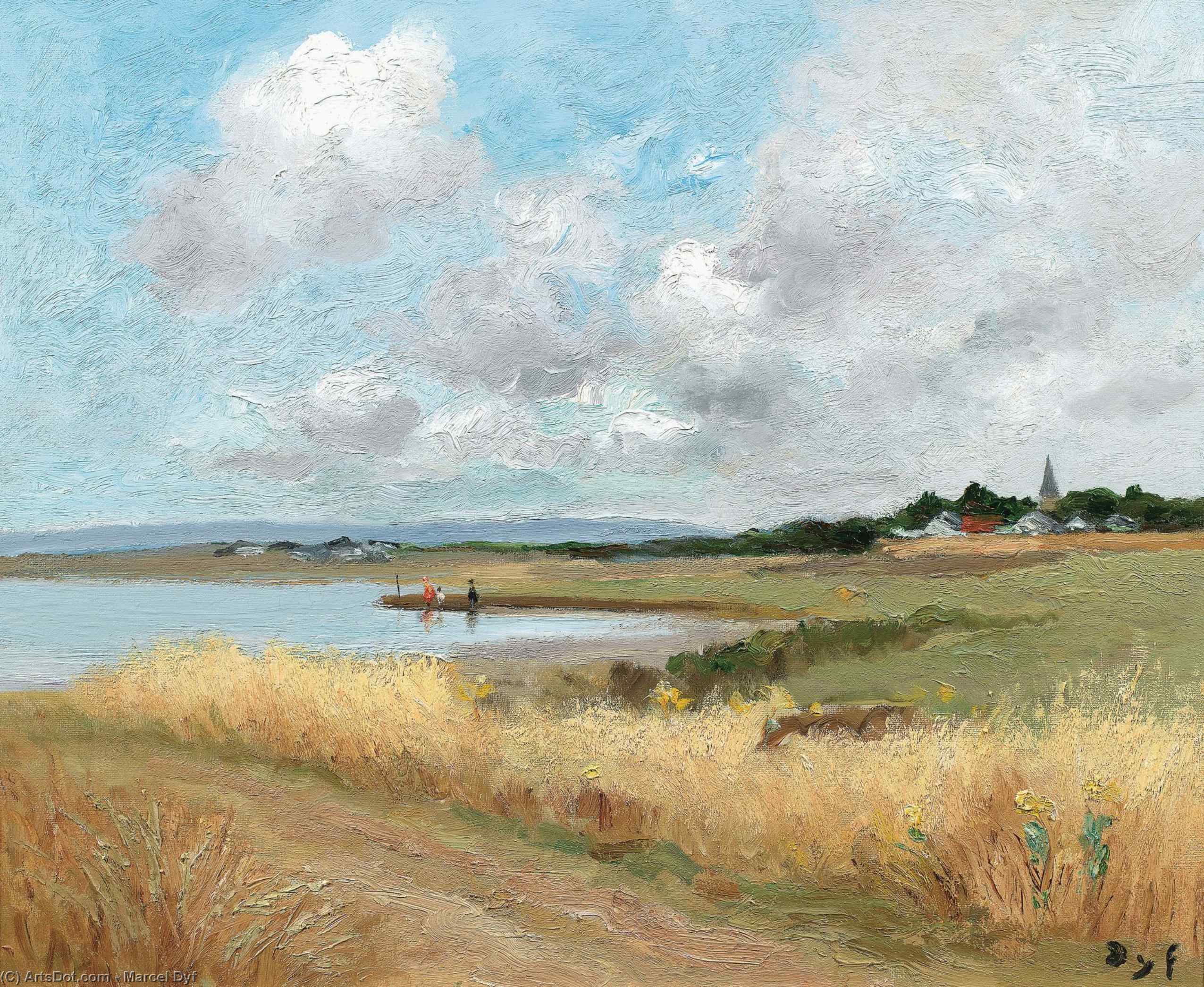 Wheatfield Near The Gulf — Marcel Dyf
