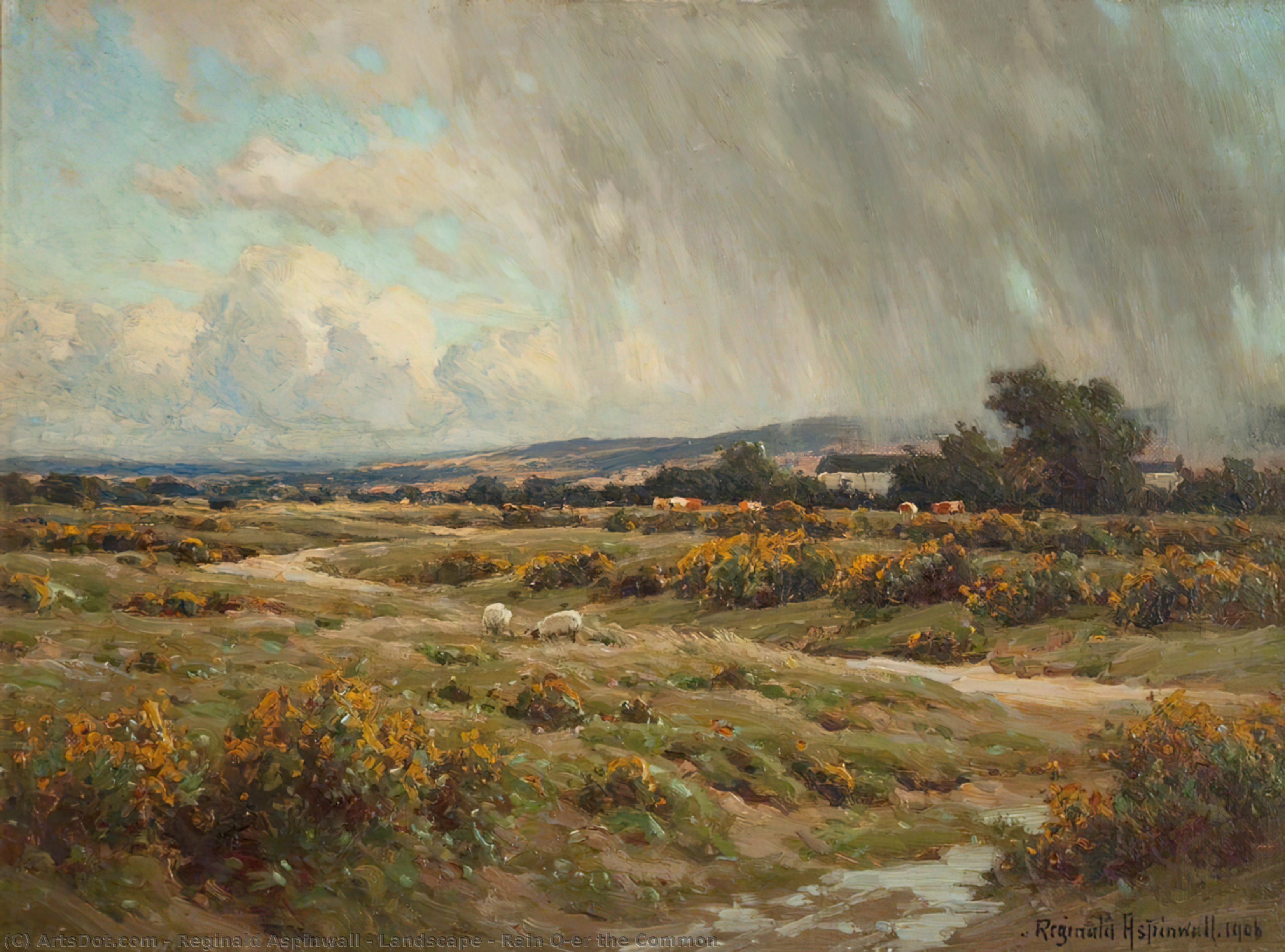 Landscape – Rain O'er The Common — Reginald Aspinwall