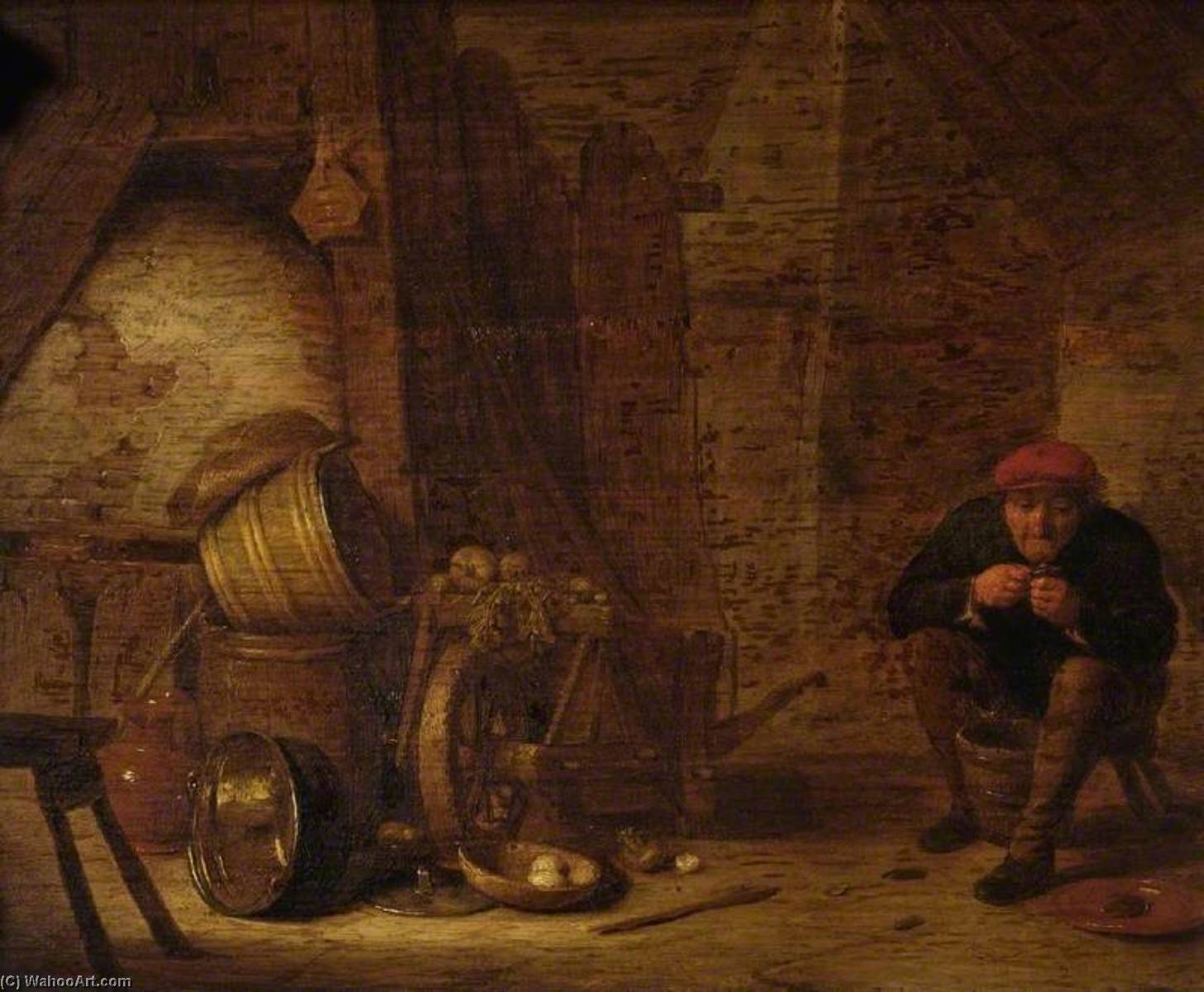 Peasant In An Outhouse — Hendrik Martensz Sorgh