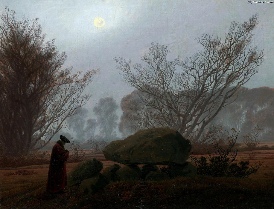 A Walk At Dusk — Caspar David Friedrich