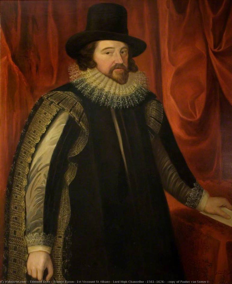Francis Bacon, 1st Viscount St Albans, Lord High Chancellor (1561–1626) (copy Of Paulus Van Somer I) — Alfred Edmund Dyer