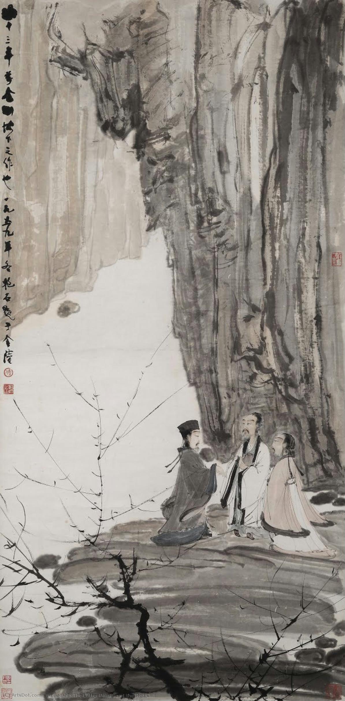 The Latter Painting Of The Red Cliff — Fu Baoshi