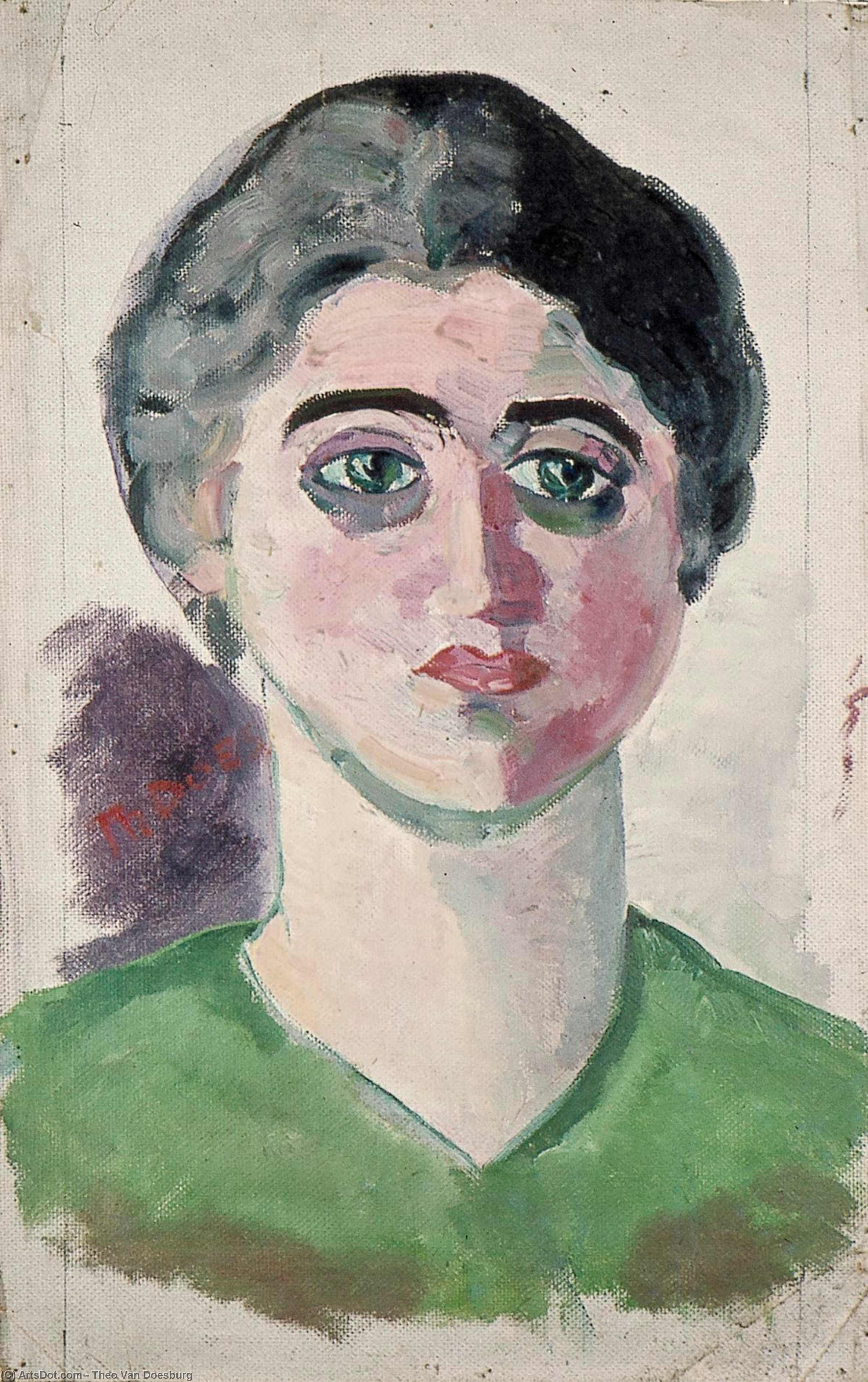 Portrait Of Lena Milius — Theo Van Doesburg