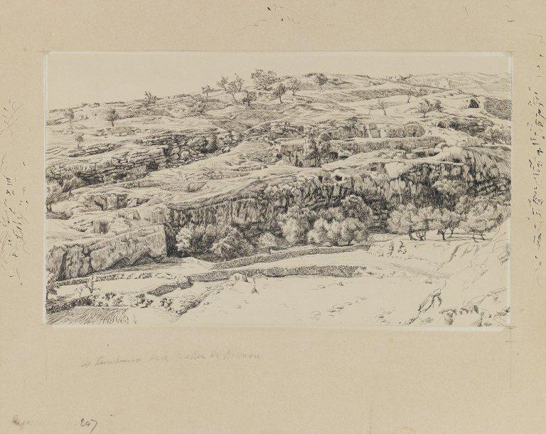 The Tombs In The Valley Of Hinnom — Jacques Joseph Tissot