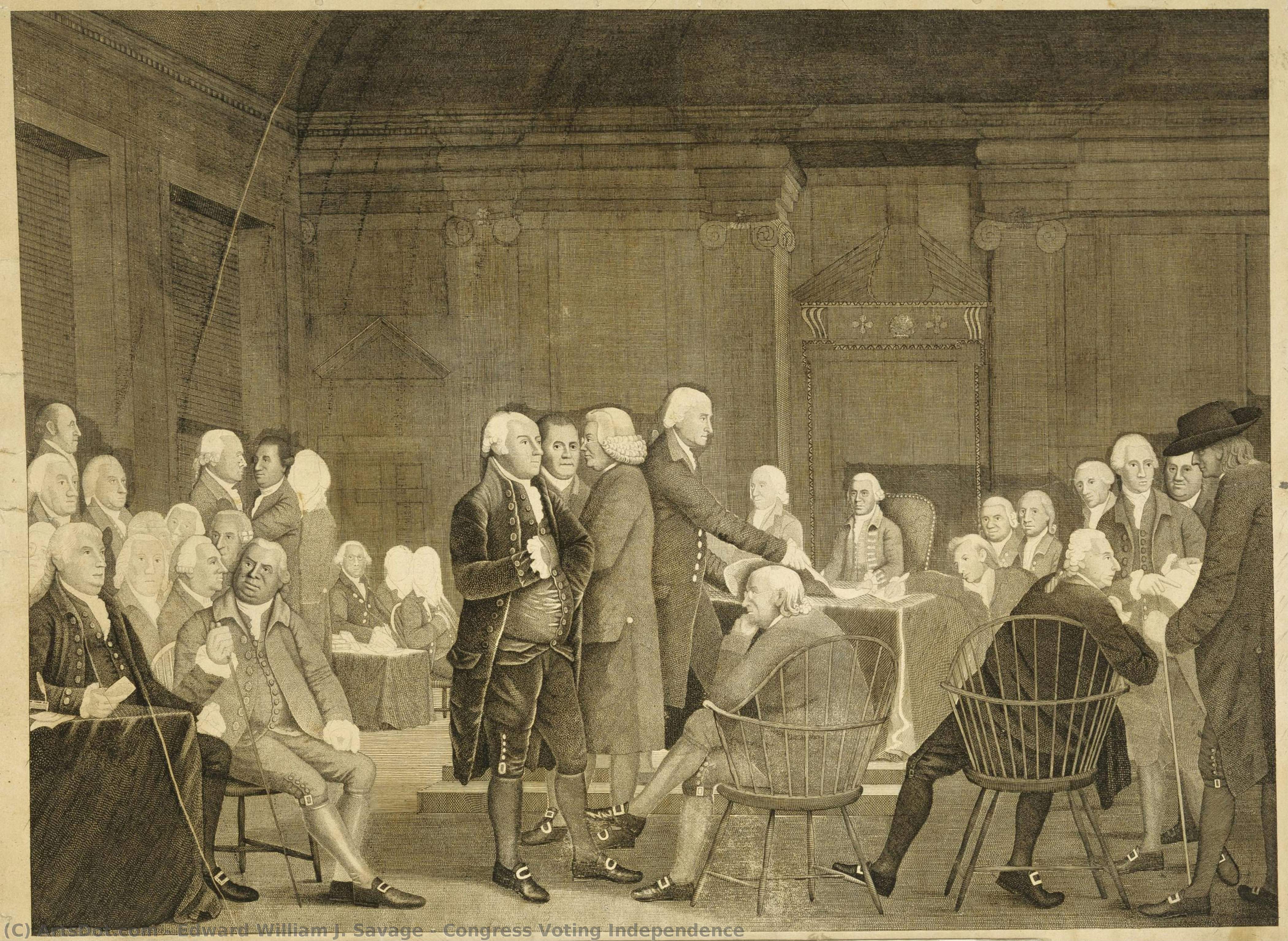 Congress Voting Independence — Edward Savage