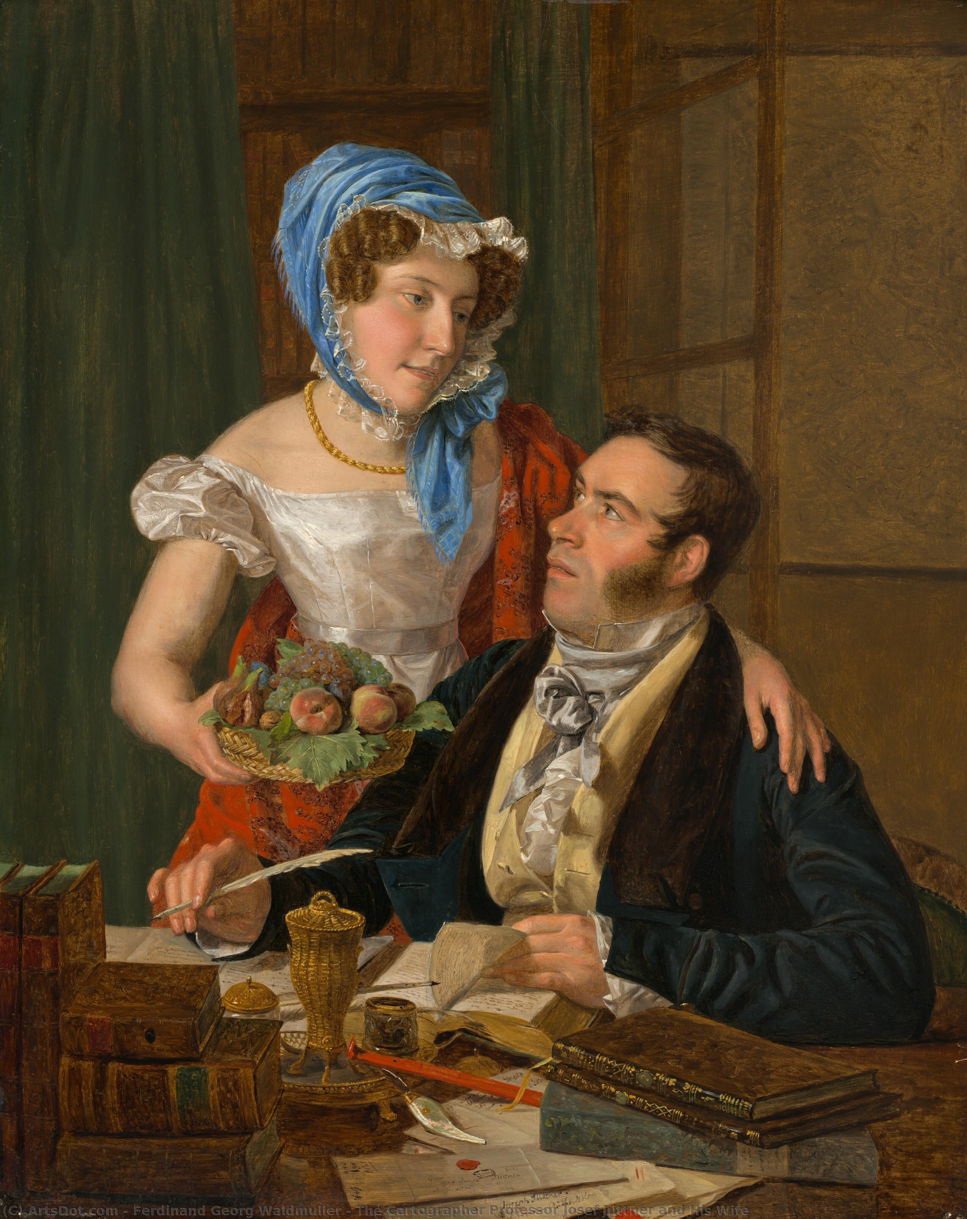 The Cartographer Professor Josef Jüttner And His Wife — Ferdinand Georg Waldmüller