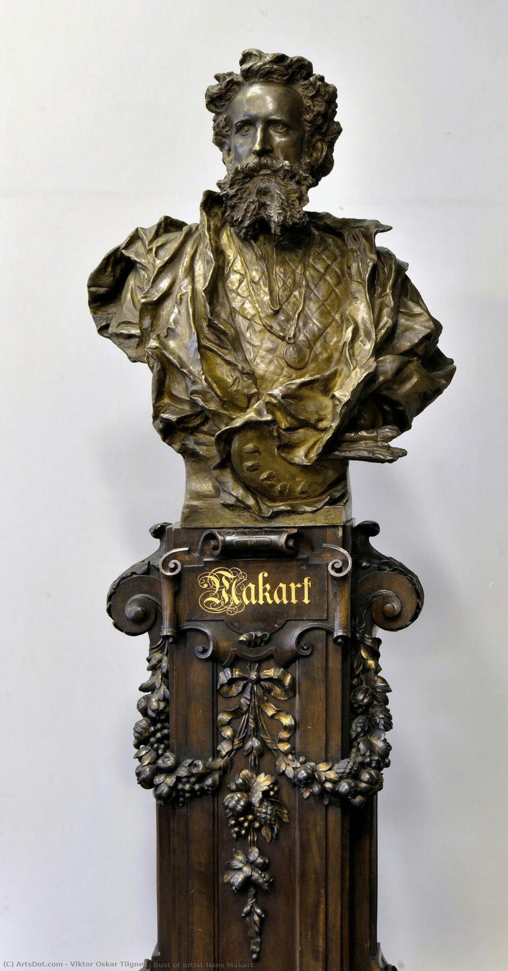 Bust Of Artist Hans Makart — Viktor Oskar Tilgner