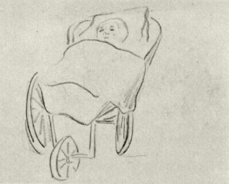 Baby In A Carriage — Vincent Willem Van Gogh