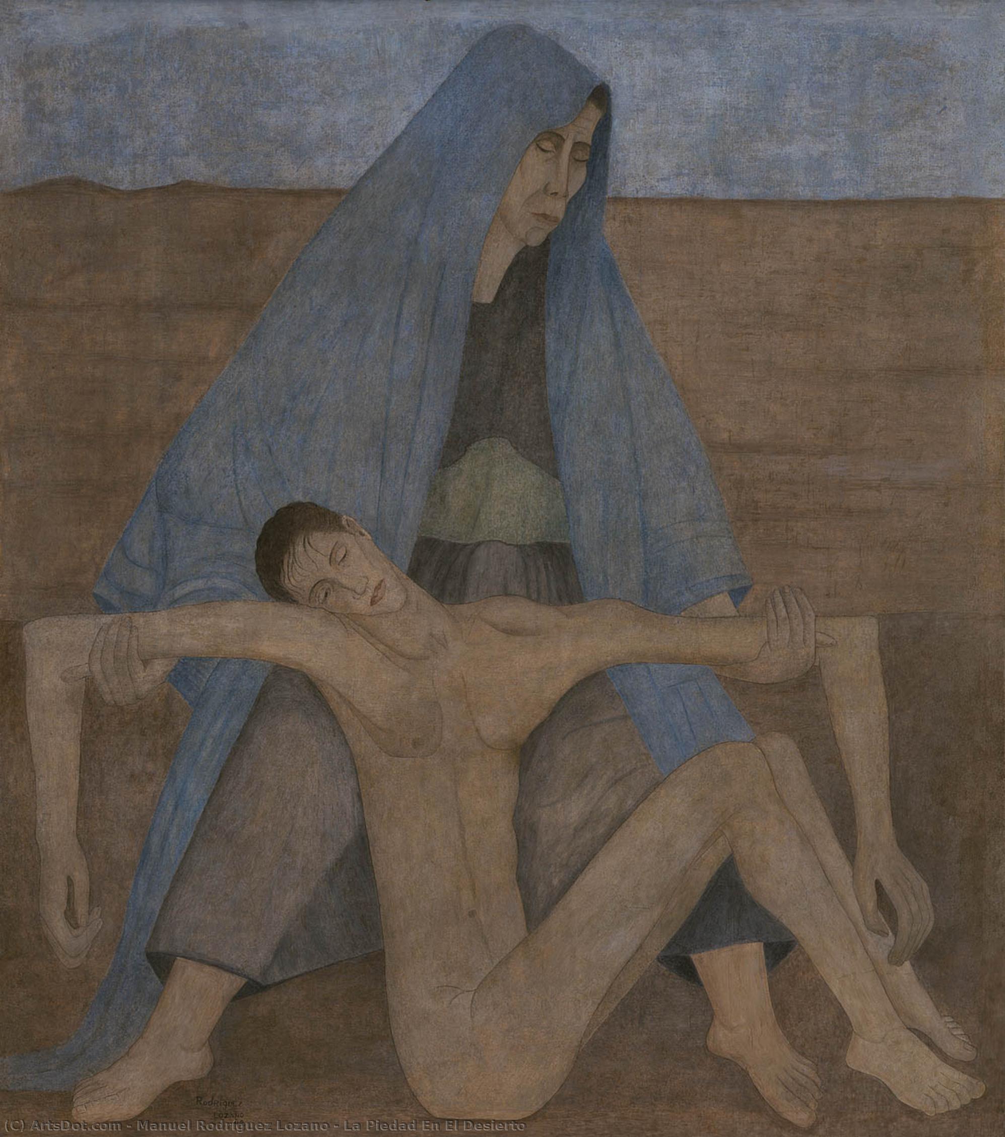 La Piedad En El Desierto — Manuel Rodríguez Lozano