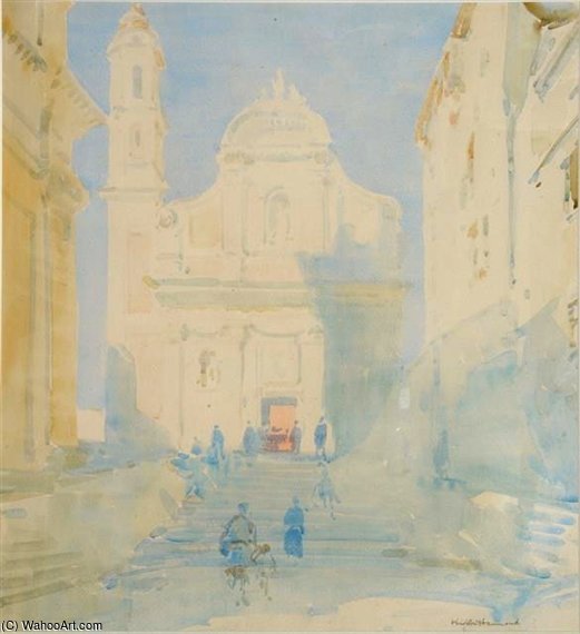 Early Morning L'eglise St Michel De Menton — Arthur Henry Church
