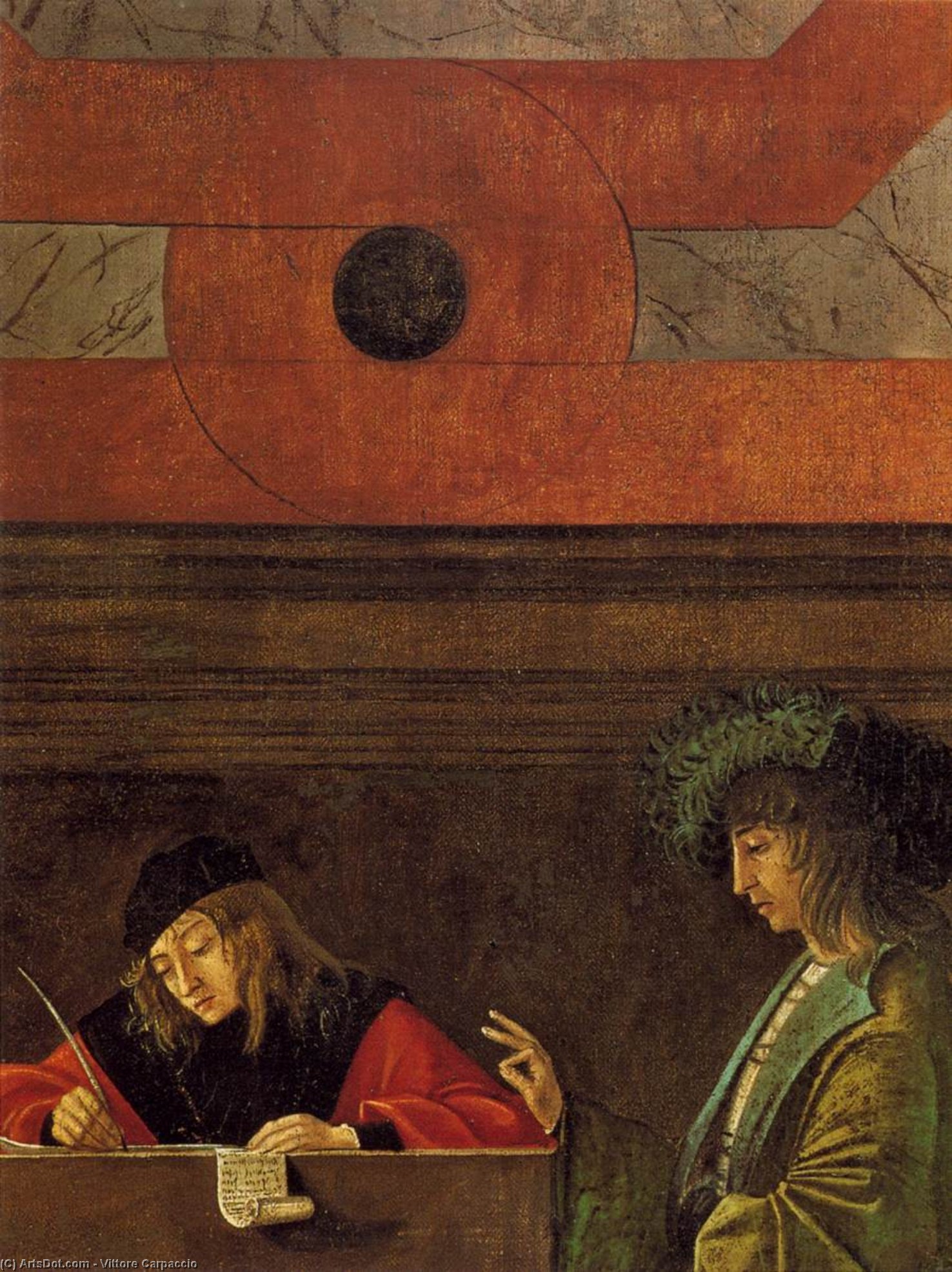 The Ambassadors Depart (detail) — Vittore Carpaccio