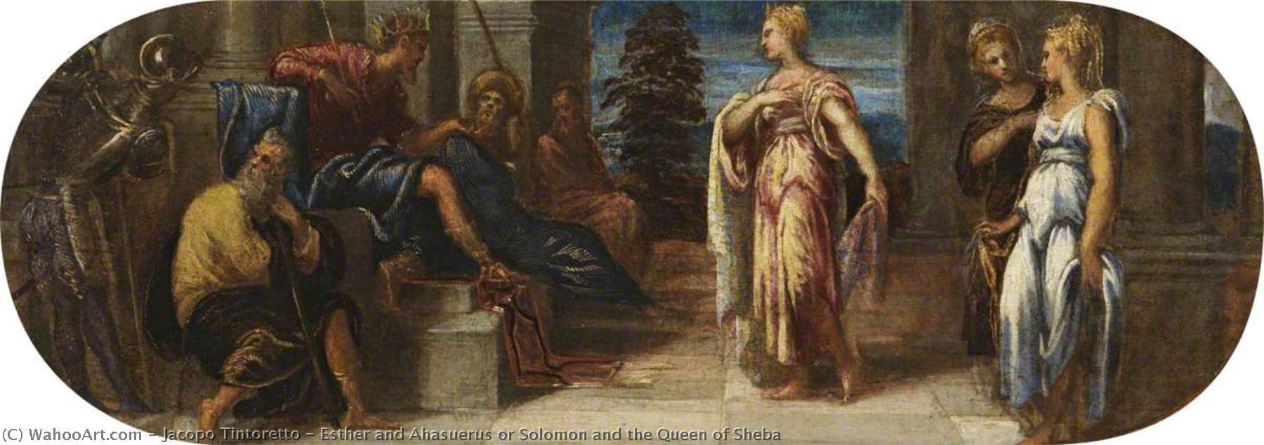 Esther And Ahasuerus Or Solomon And The Queen Of Sheba — Jacopo Tintoretto