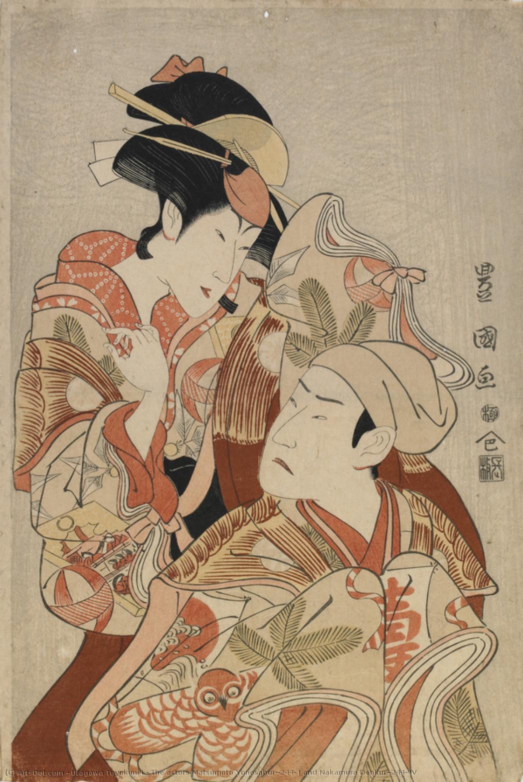 The Actors Matsumoto Yonesaburô I And Nakamura Denkurô Iv — Utagawa Toyokuni I