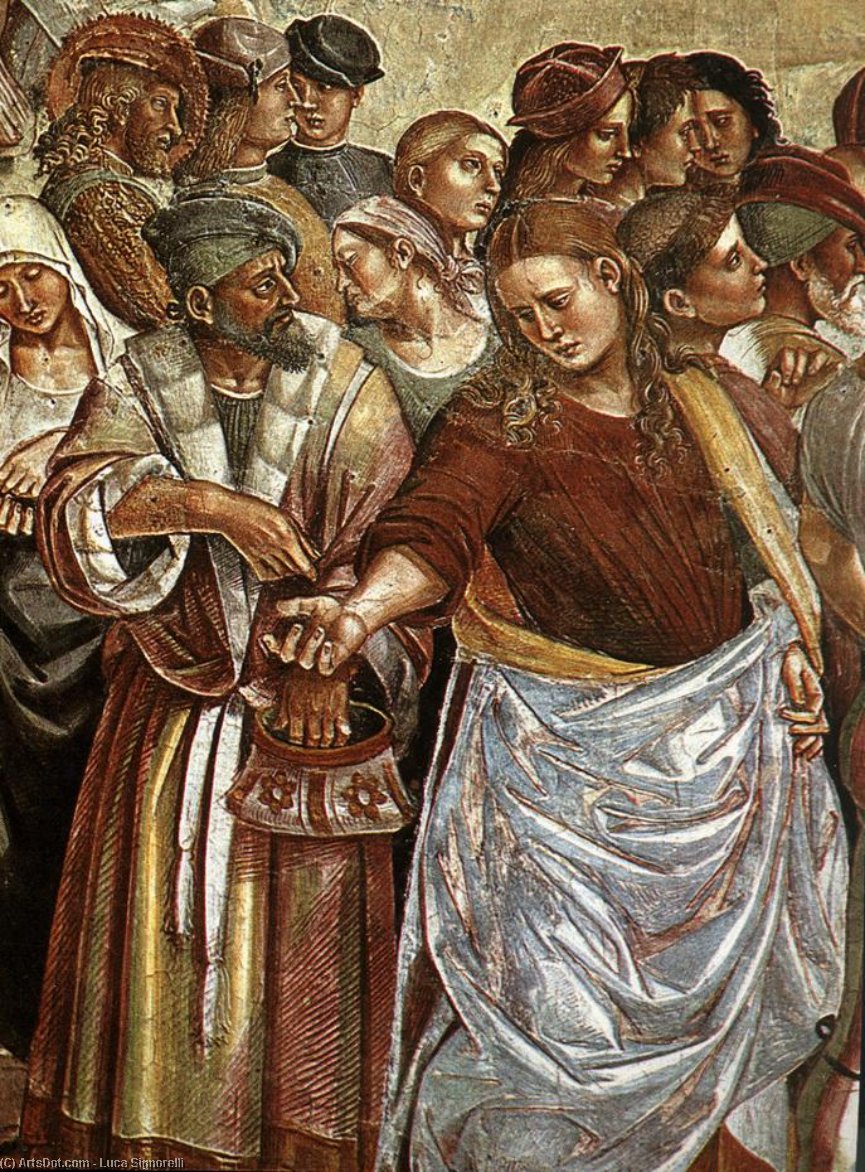 Sermon And Deeds Of The Antichrist (detail) (10) — Luca Signorelli