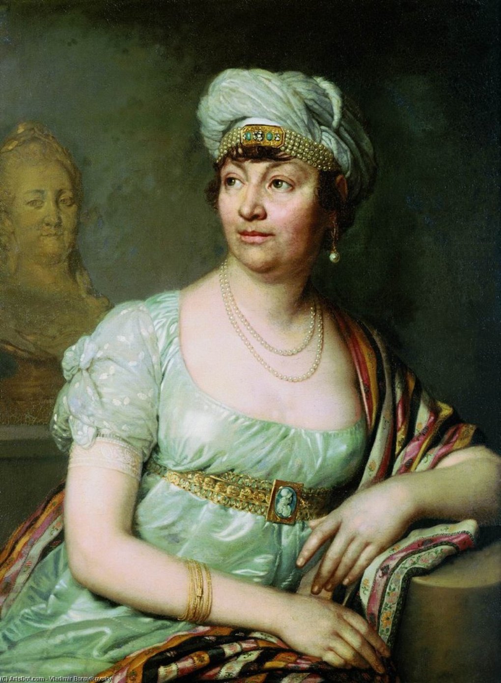 Portrait Of M-me De Stael — Vladimir Lukich Borovikovsky