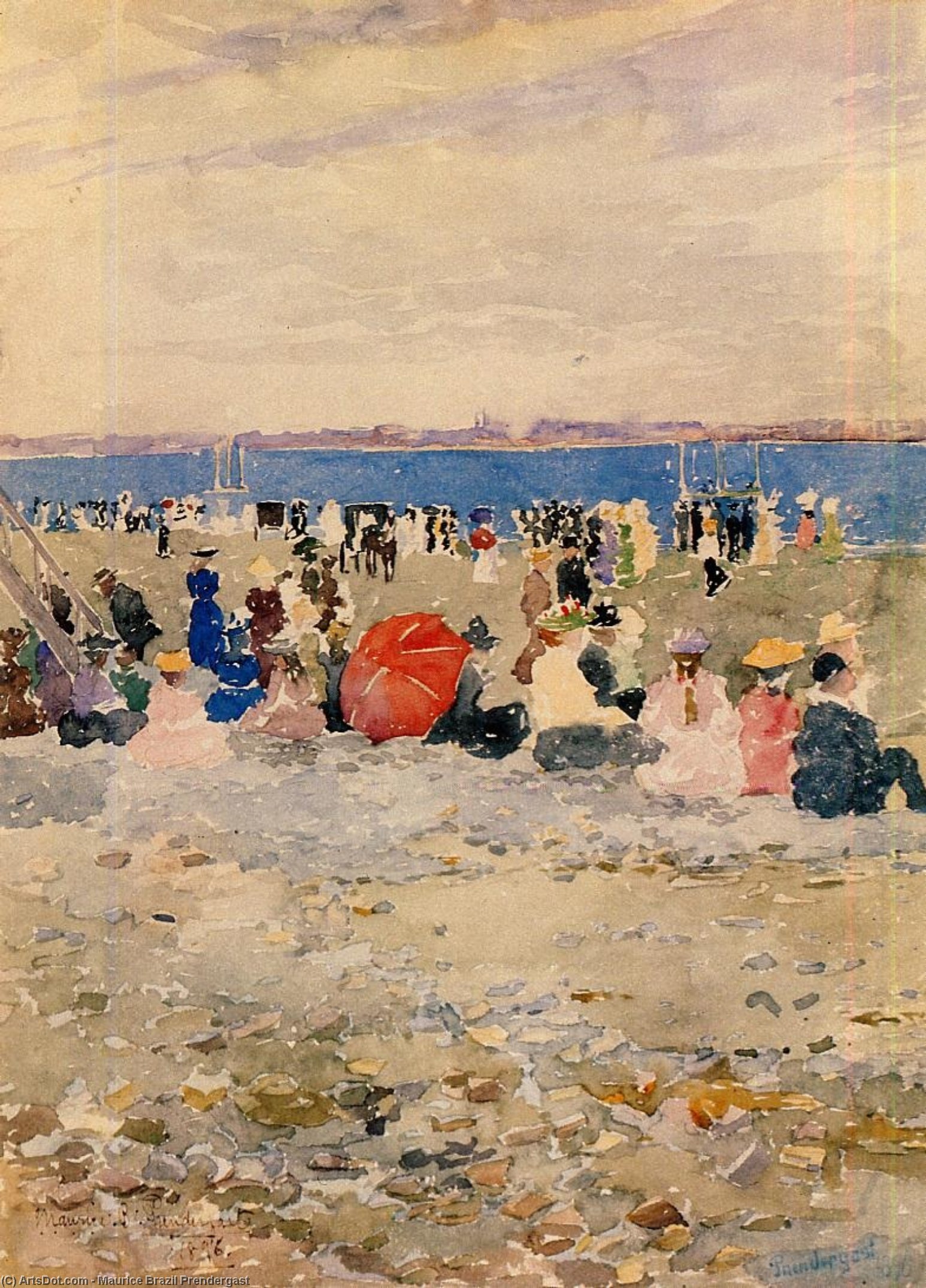 Revere Beach — Maurice Brazil Prendergast