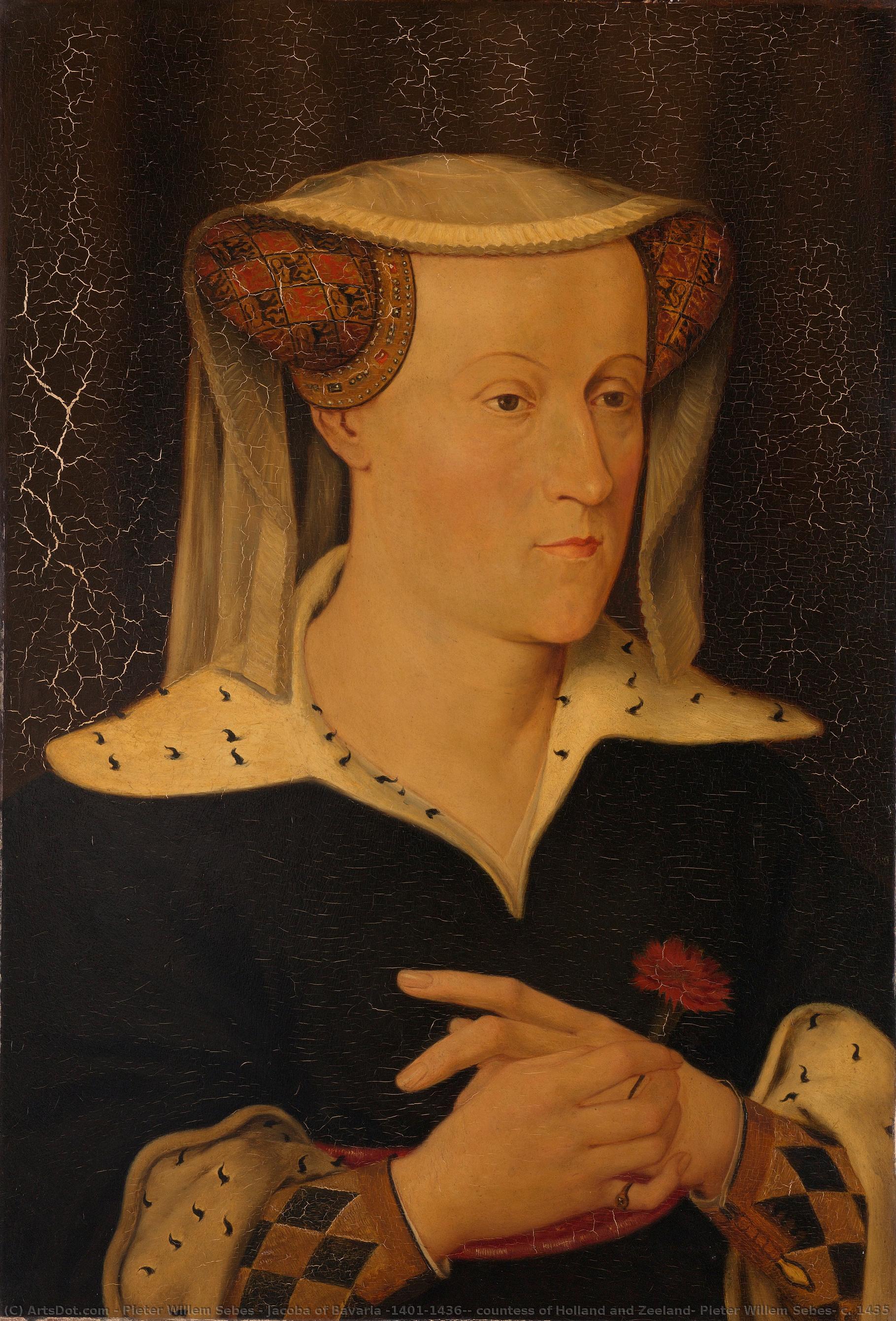 Jacoba Of Bavaria (1401-1436), Countess Of Holland And Zeeland, Pieter Willem Sebes, C. 1435 — Pieter Willem Sebes