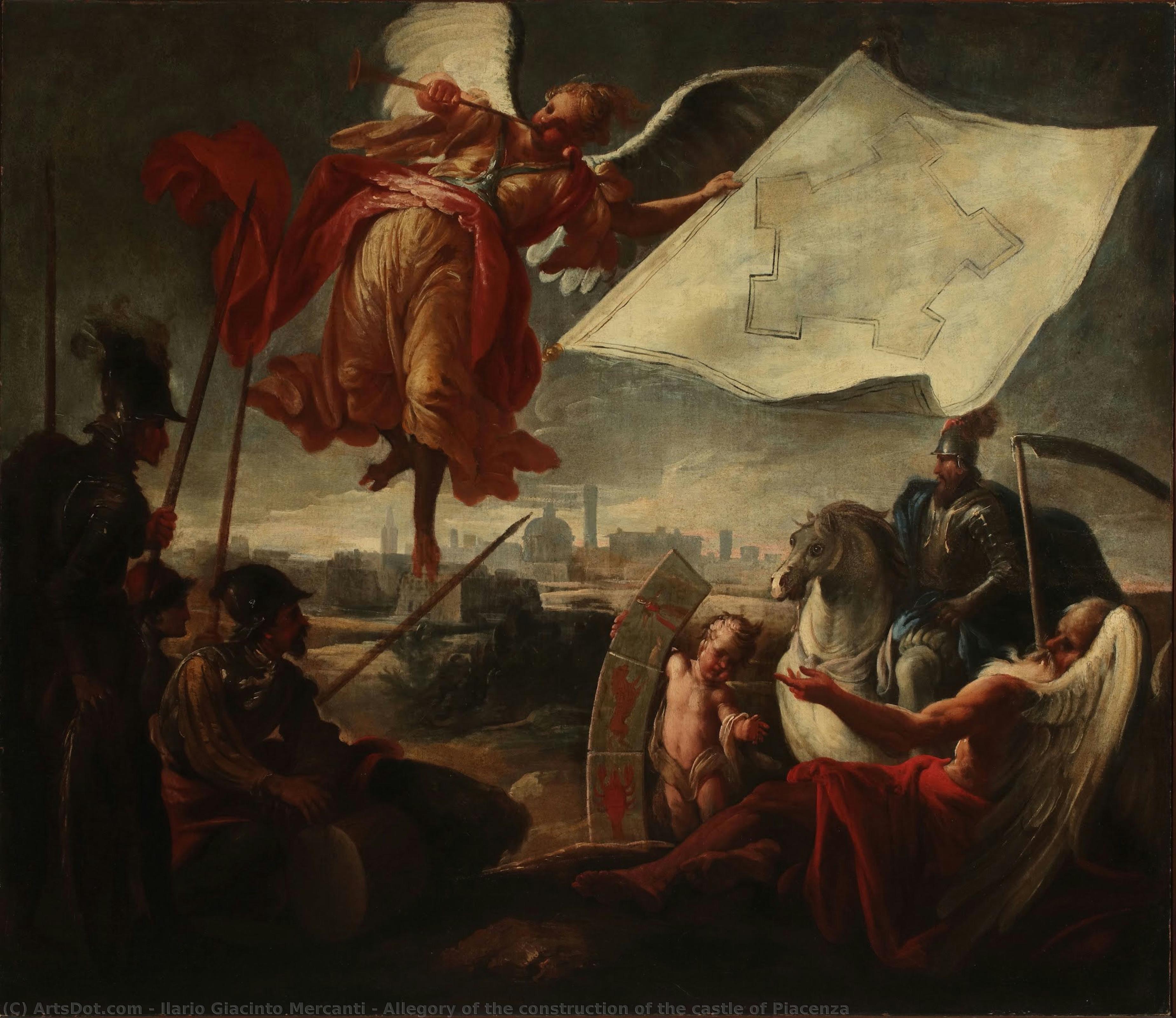 Allegory Of The Construction Of The Castle Of Piacenza — Ilario Giacinto Mercanti