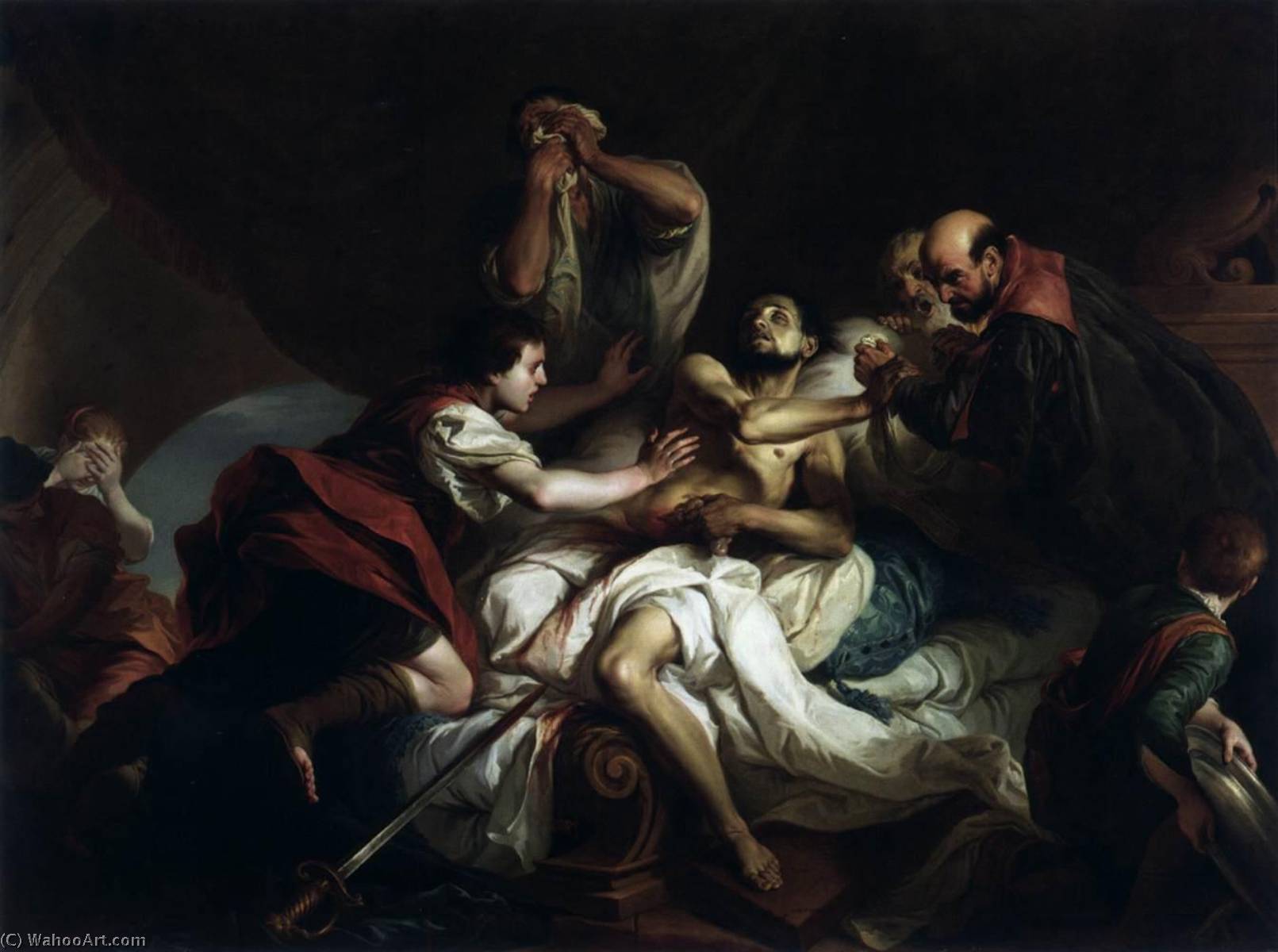 The Death Of Cato — Giambettino Cignaroli