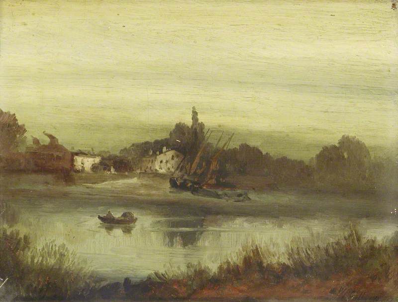 The Crab Tree On The Thames, Evening — William James Callcott