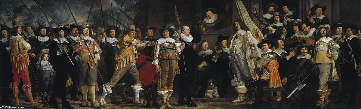 The Company Of Captain Roelof Bicker And Lieutenant Jan Michielsz Blaeuw In Front Of The De Haan Brewery — Bartholomeus Van Der Helst