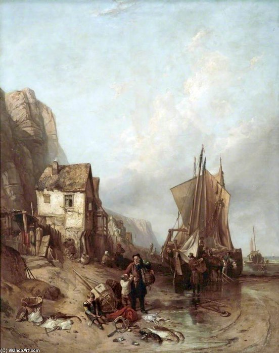 The Coast Of Normandy Near Gonville, France — Clarkson Frederick Stanfield