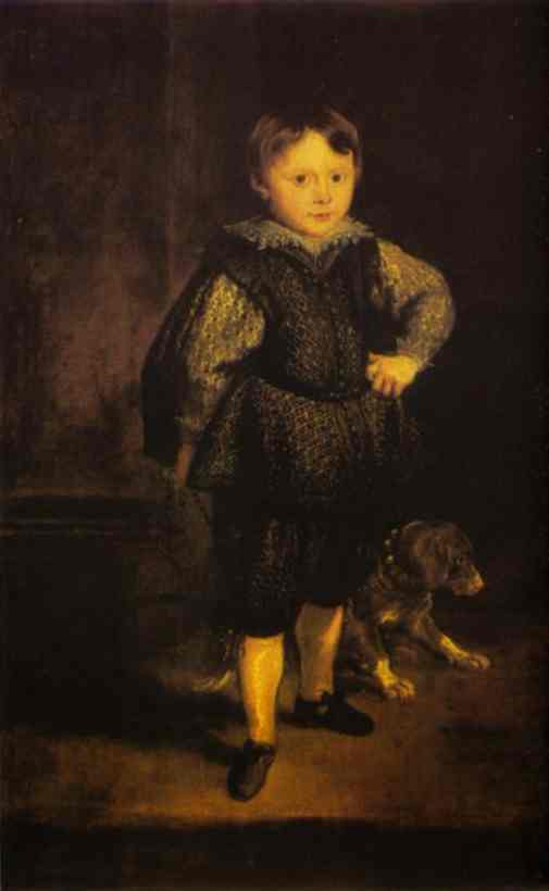 Portrait Of Filippo Cattaneo, Son Of Marchesa Elena Grimaldi — Sir Anthony Van Dyck
