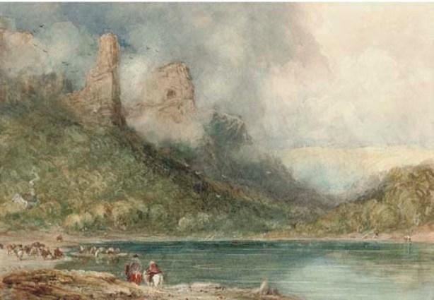 Ferry On The Wye At Longstone, Derbyshire — David Cox