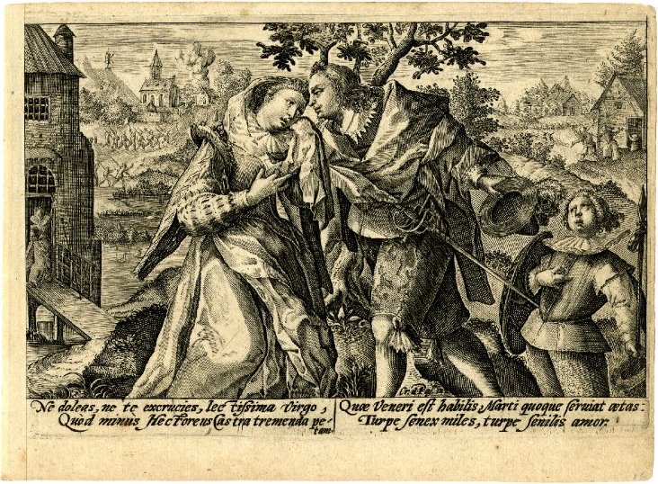 A Young Man Saying Farewell To A Lady — Crispijn Van De Passe
