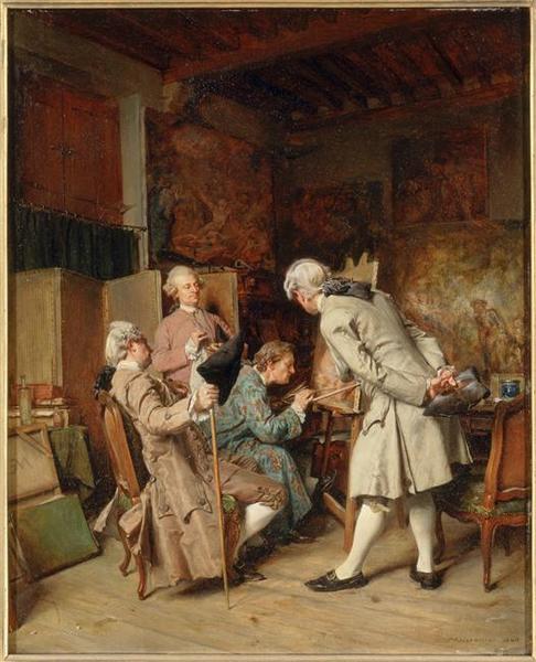 Les Amateurs De Peinture, Dit Aussi Un Peintre — Jean-louis Ernest Meissonier