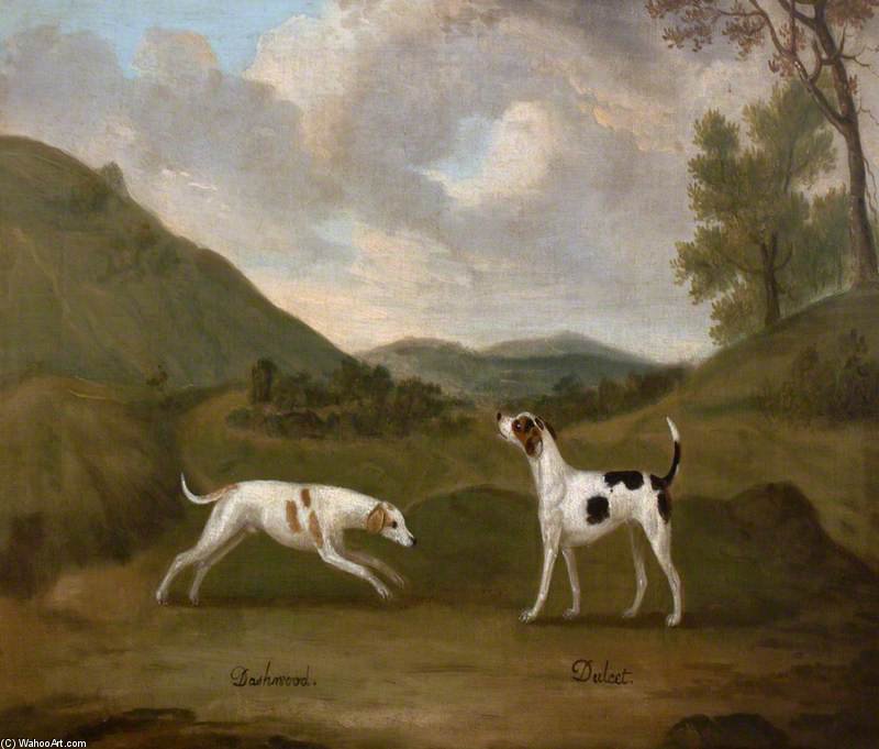 Late-compton's 'dashwood' And 'dulcet', A Pair Of Hounds — Francis Sartorius Ii (john Francis Sartorius)