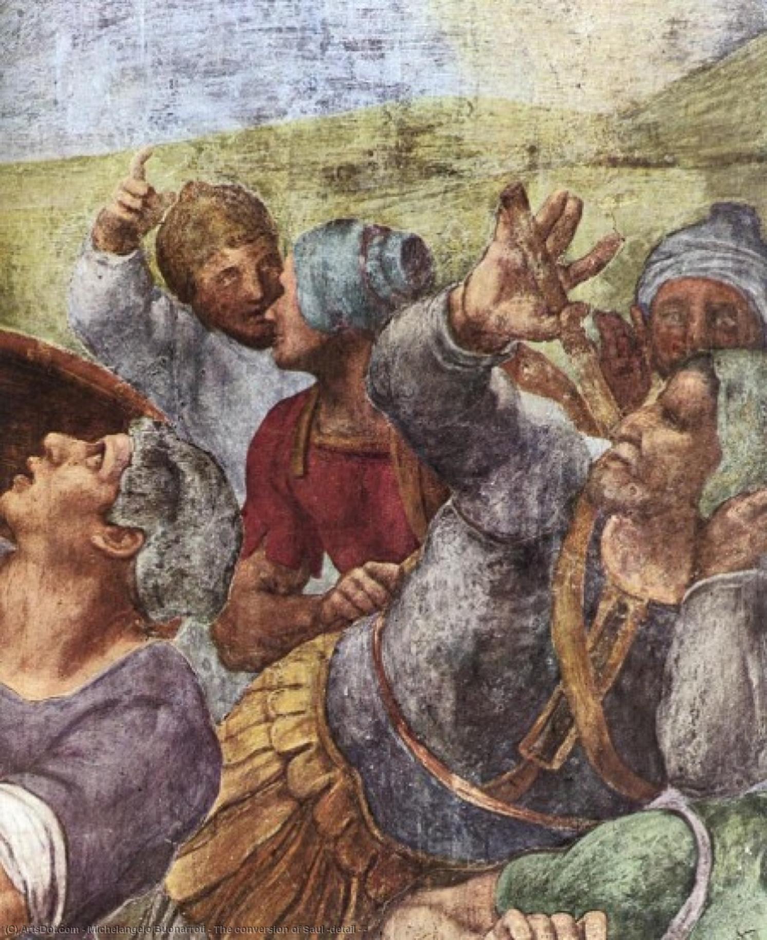 The Conversion Of Saul (detail - ) — Michelangelo Buonarroti