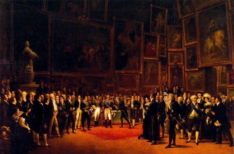 Charles X Bestowing Honors On The Artists Of The Salon Of 1824 — Ingre