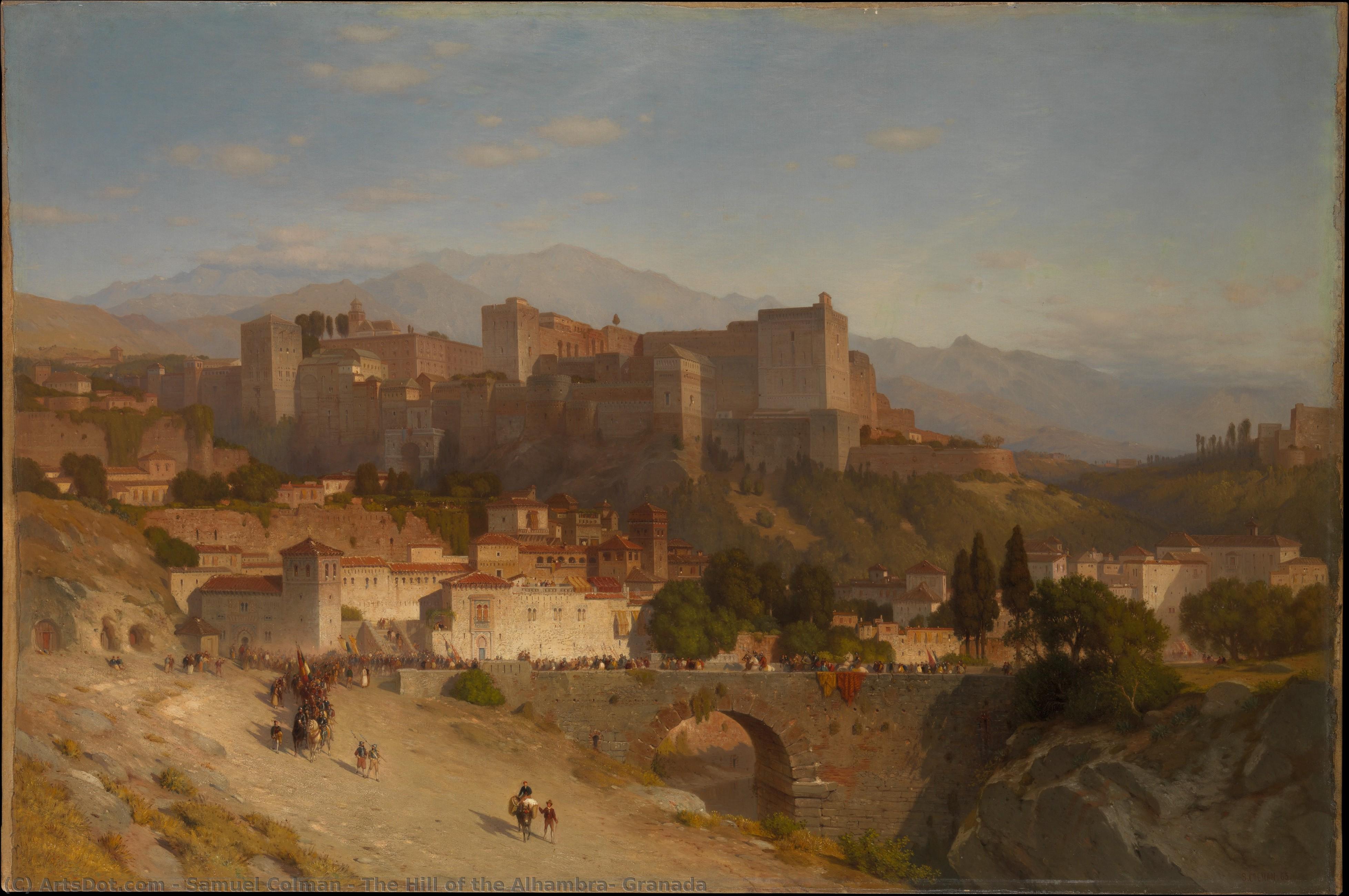 The Hill Of The Alhambra, Granada — Samuel Colman