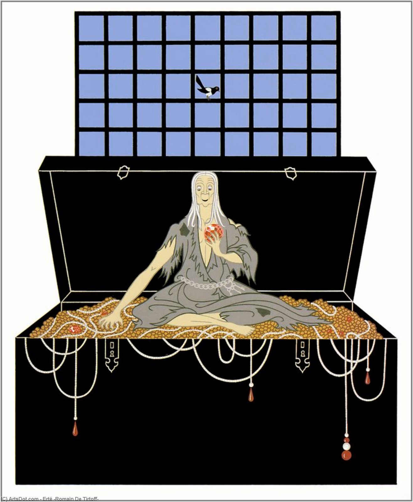 The Seven Deadly Sins, Avarice — Erté