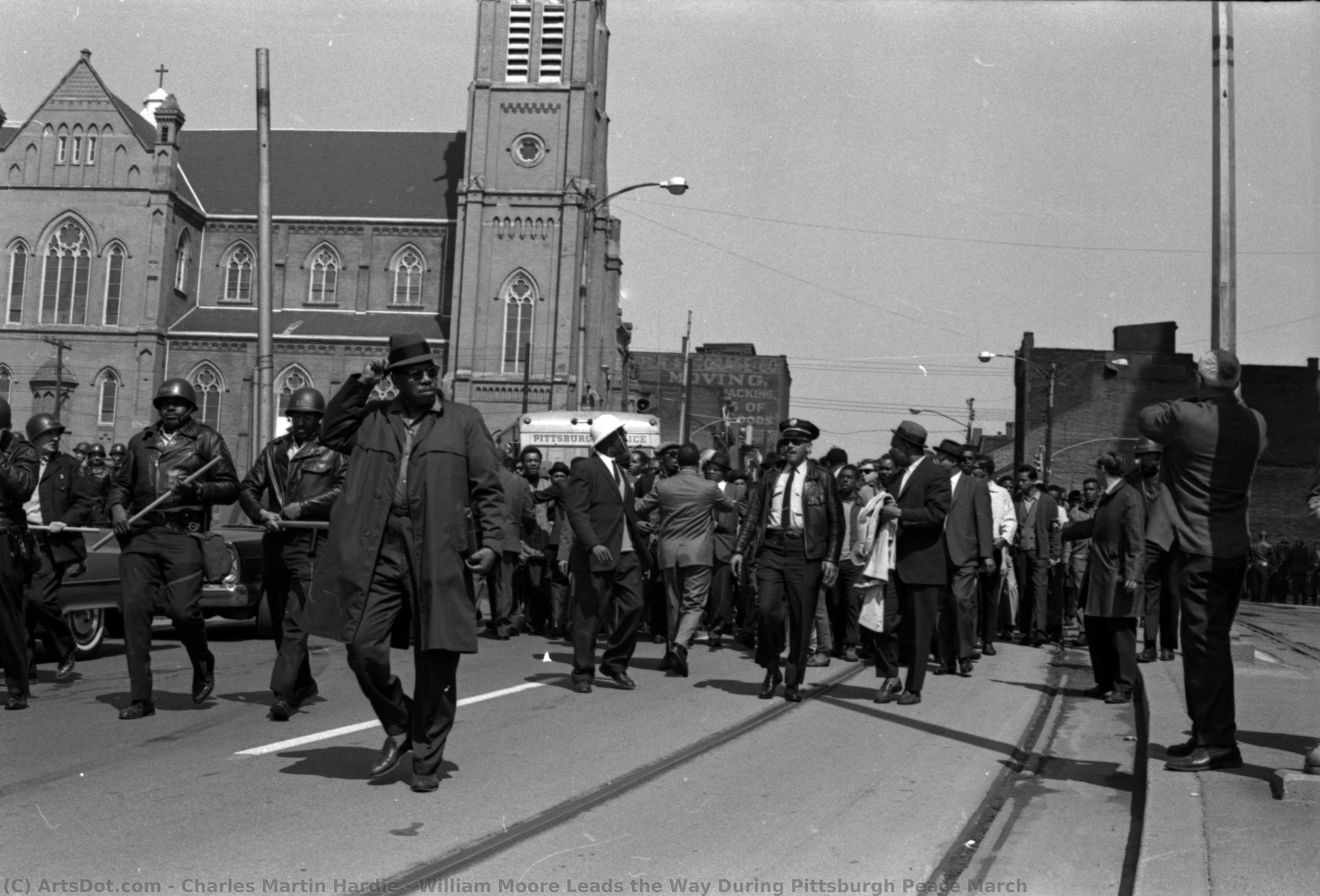 William Moore Leads The Way During Pittsburgh Peace March — Charles Martin Hardie