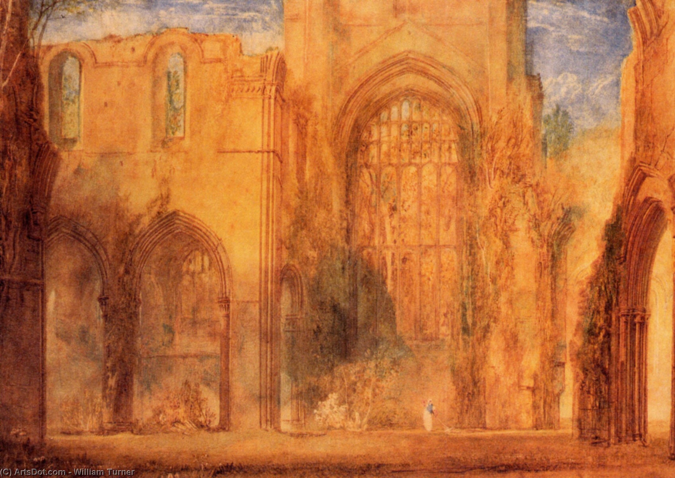 Interior Of Fountains Abbey, Yorkshire — Joseph Mallord William Turner