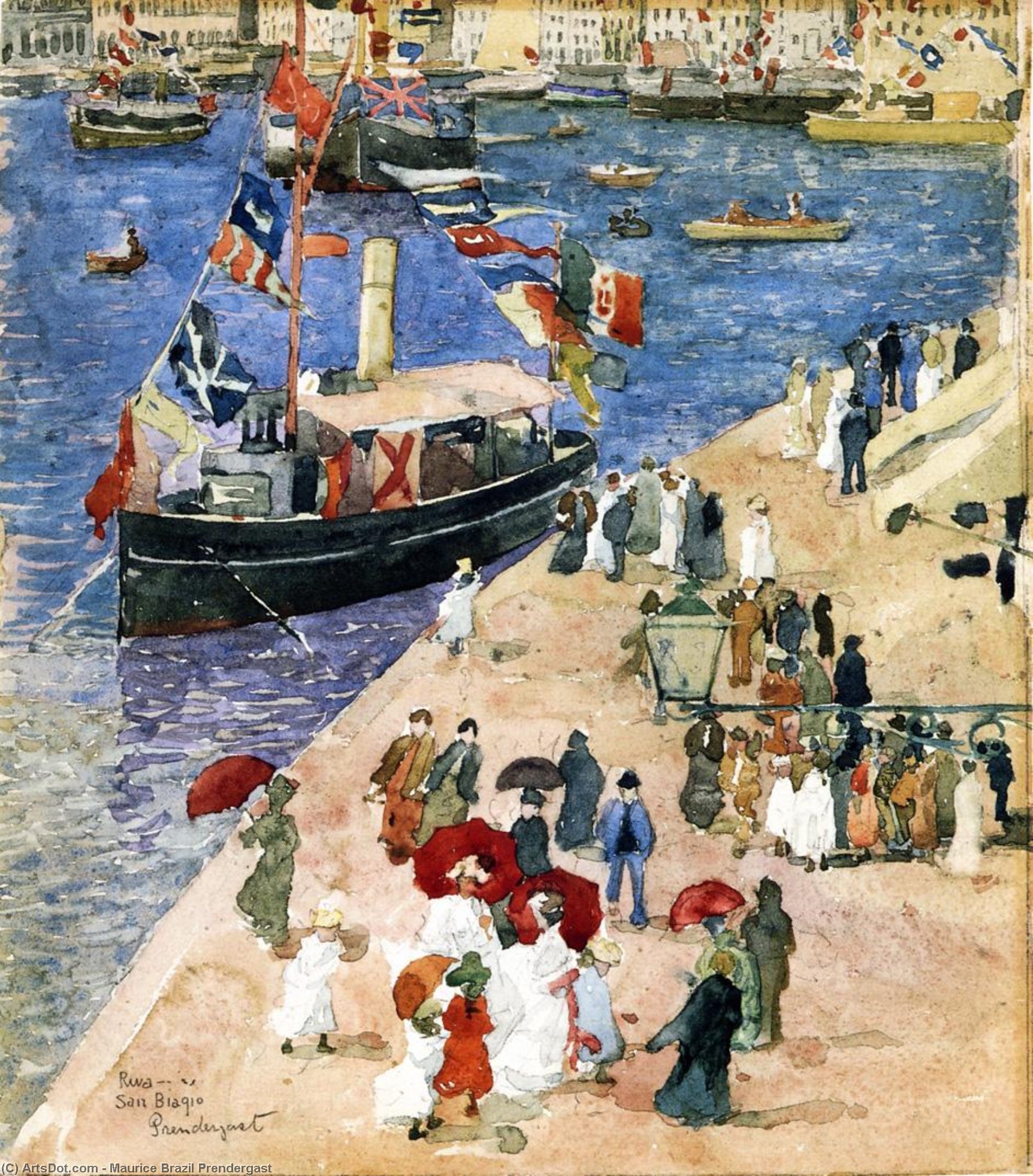 Riva San Biagio, Venice — Maurice Brazil Prendergast