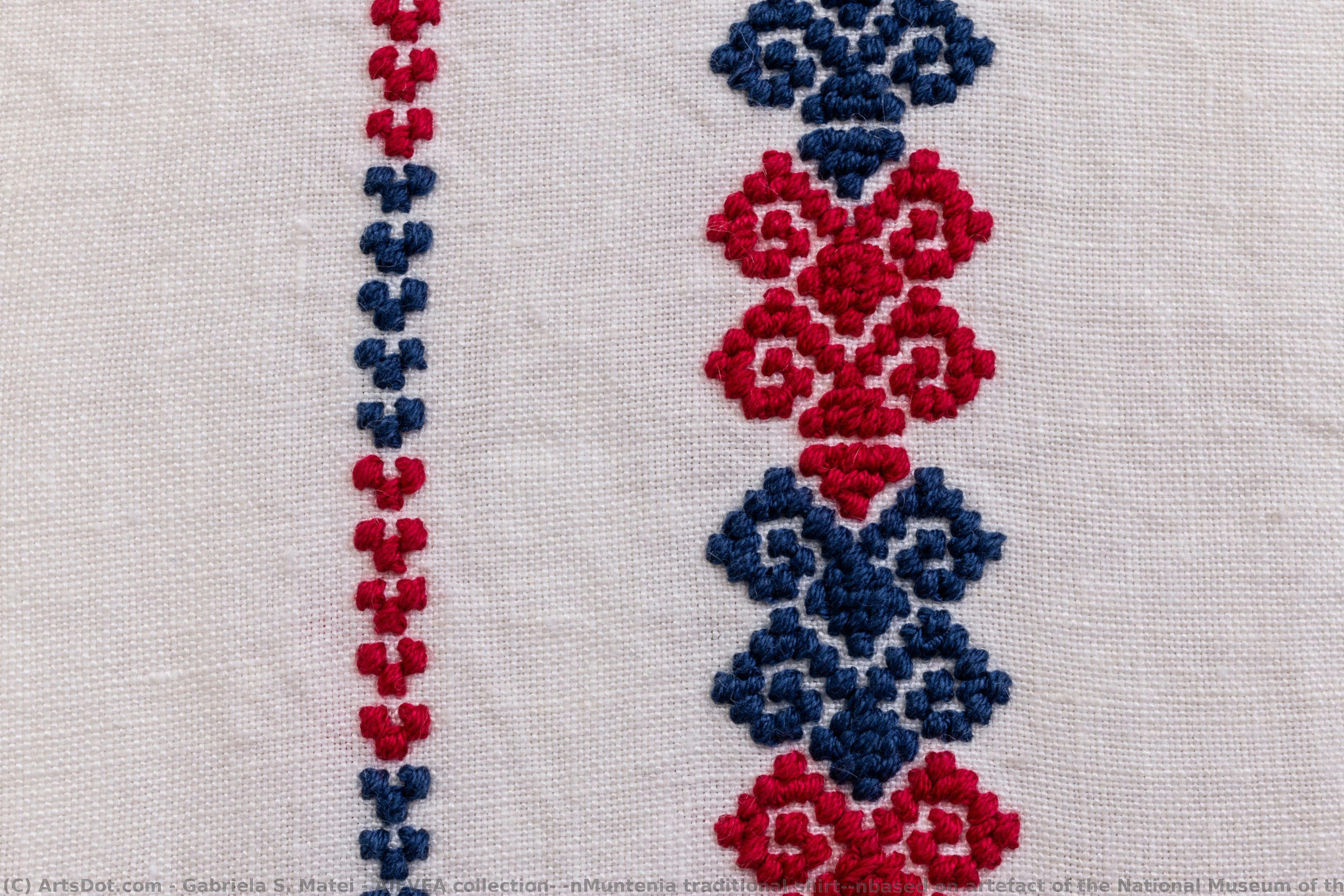 Aievea Collection; \nmuntenia Traditional Shirt;\nbased On Artefact Of The National Museum Of The Romanian Peasant — Gabriela S. Matei