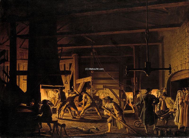 In The Anchor-forge At Söderfors — Pehr Hilleström