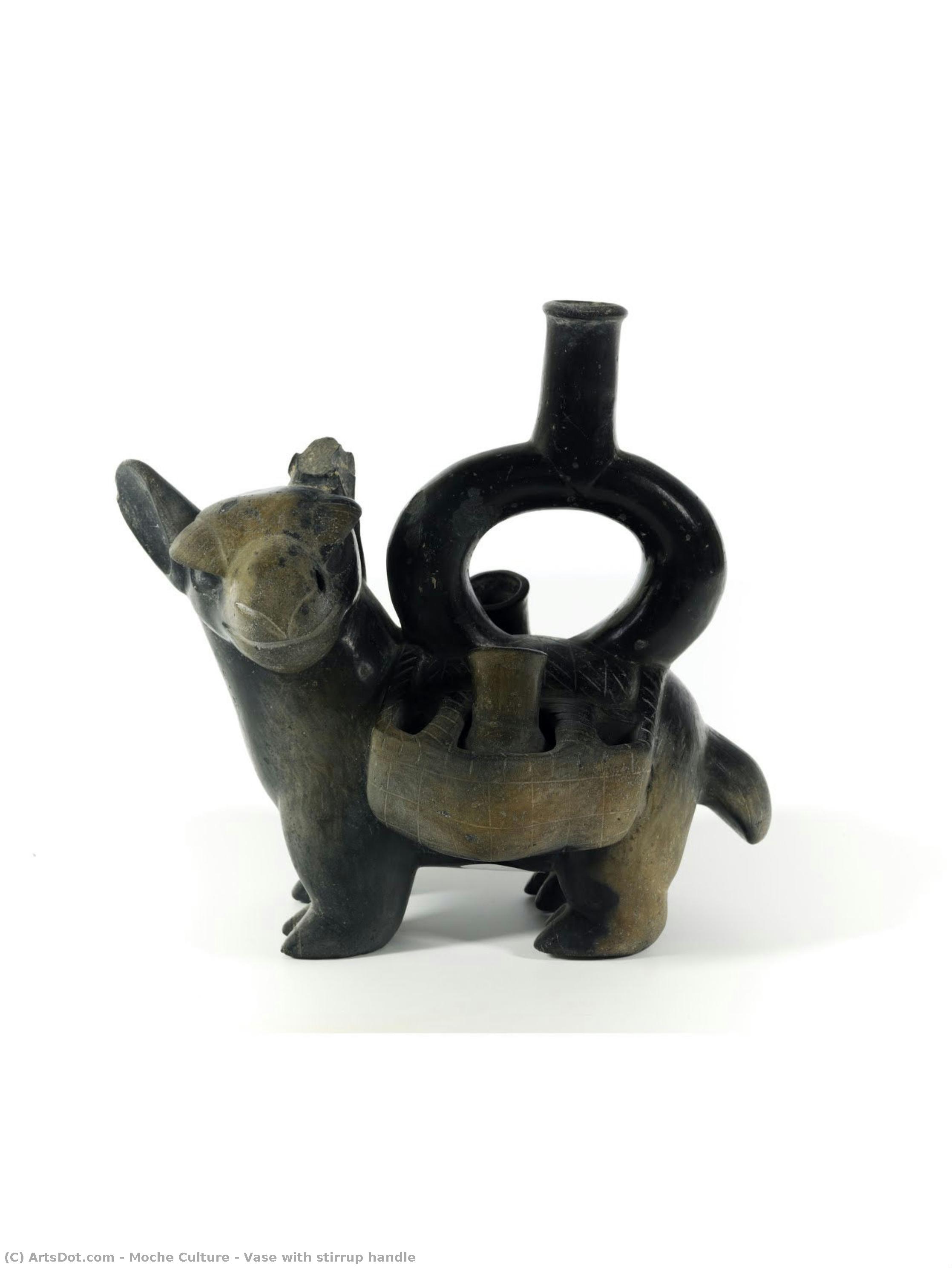 Vase With Stirrup Handle — Moke Kultura