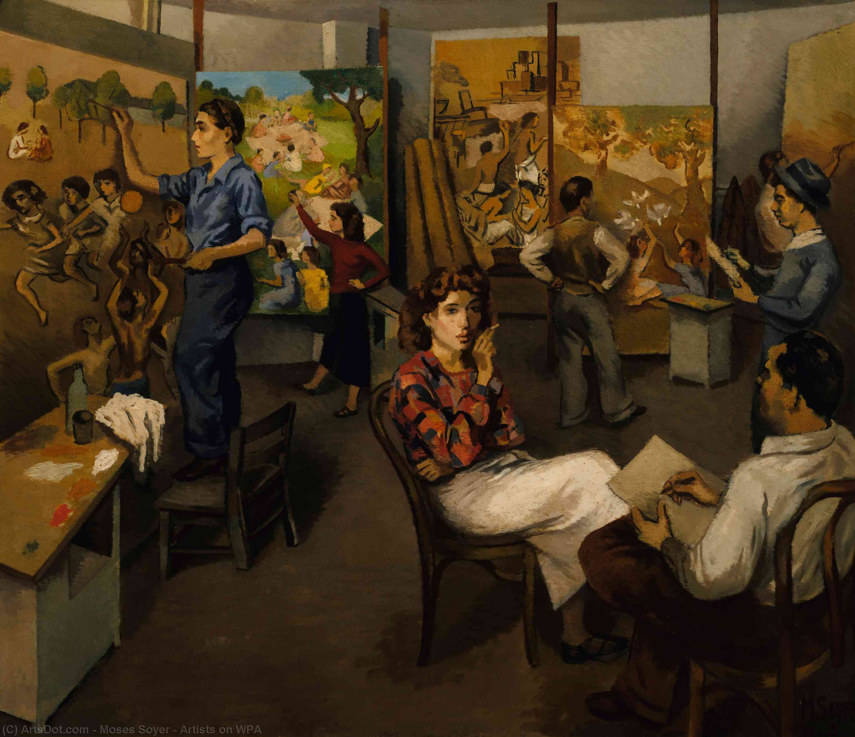 Artists On Wpa — Moses Soyer