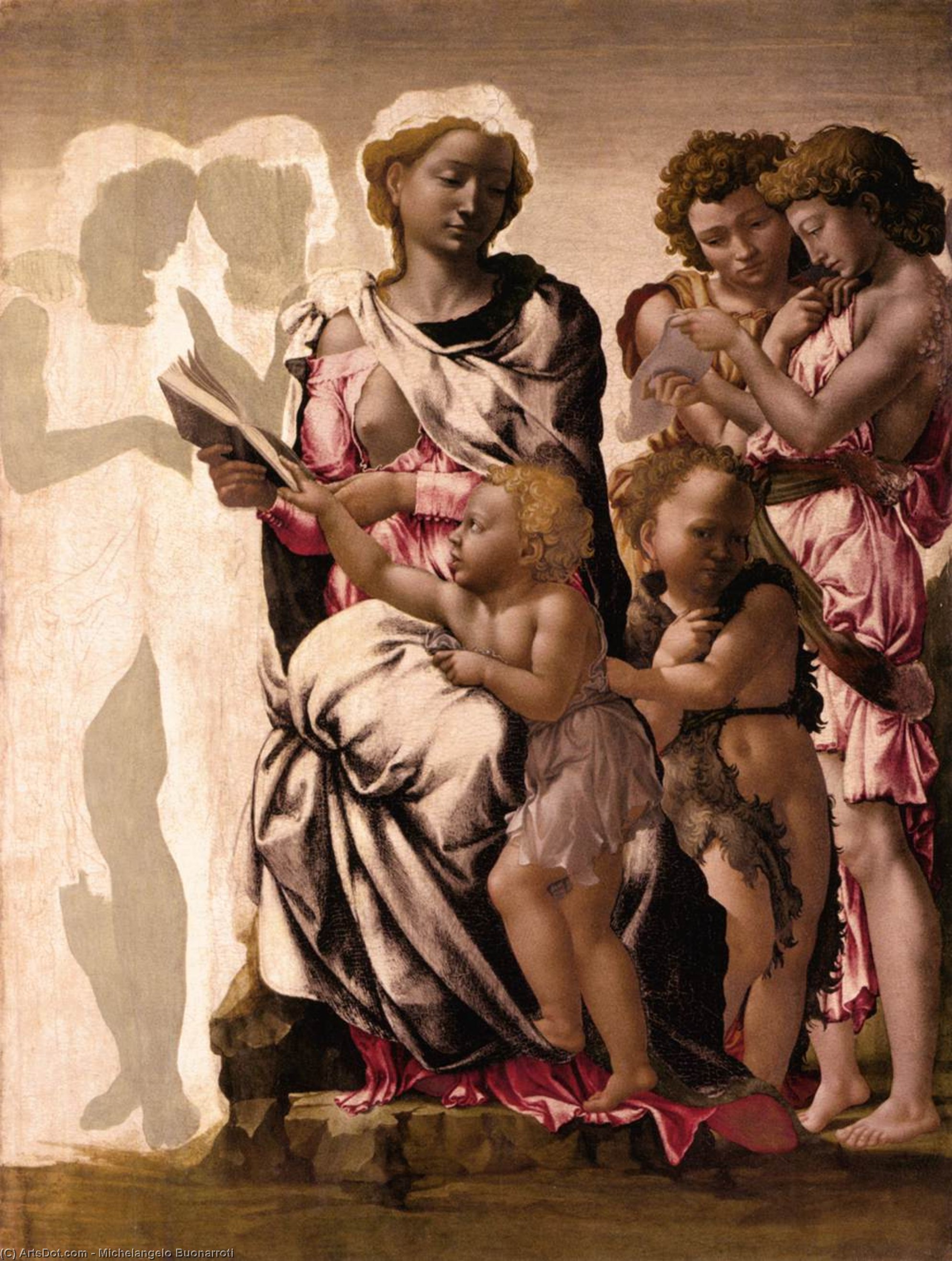 Virgin And Child With St John And Angels — Michelangelo Buonarroti